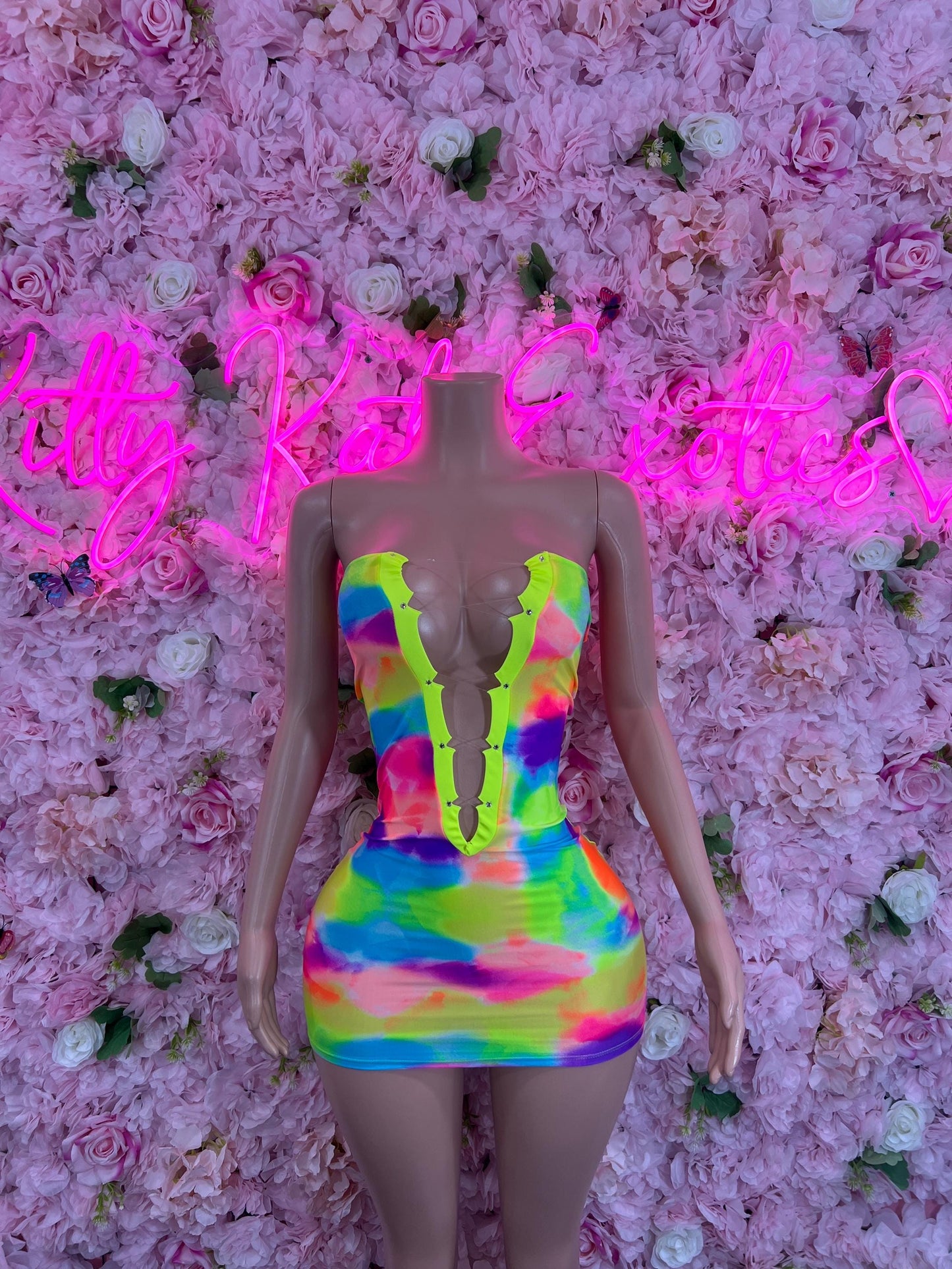 Festival One Piece Multicolor Dress Women's Clothing