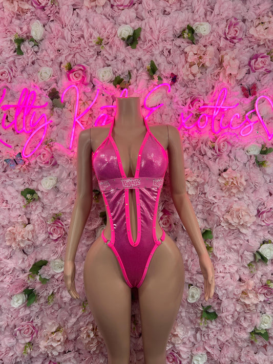 One Piece Pink Metallic