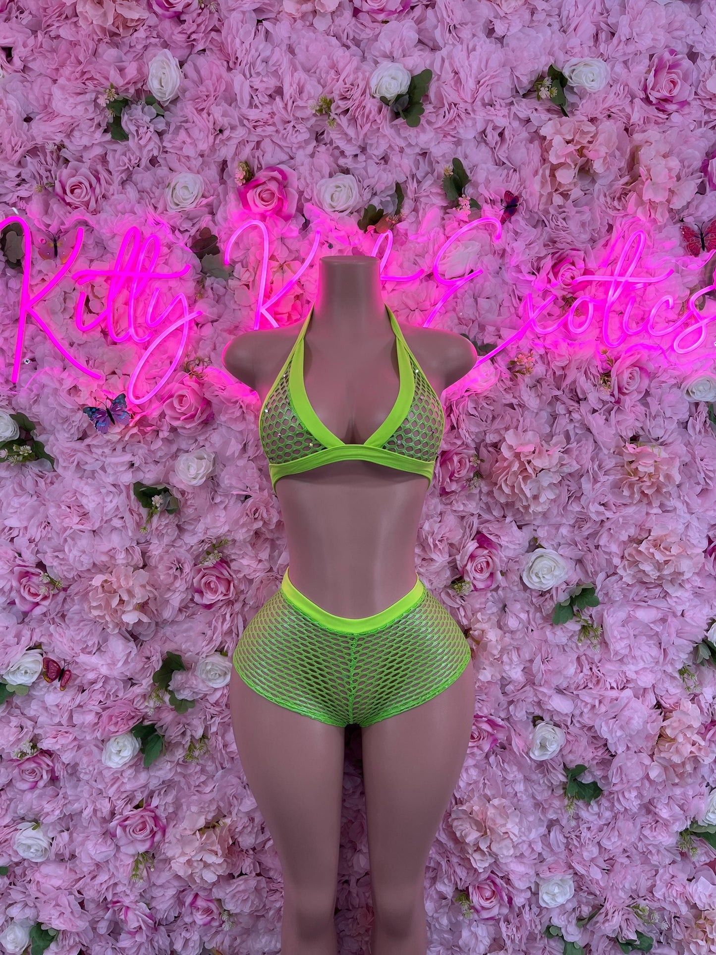 Two Piece Green Fishent