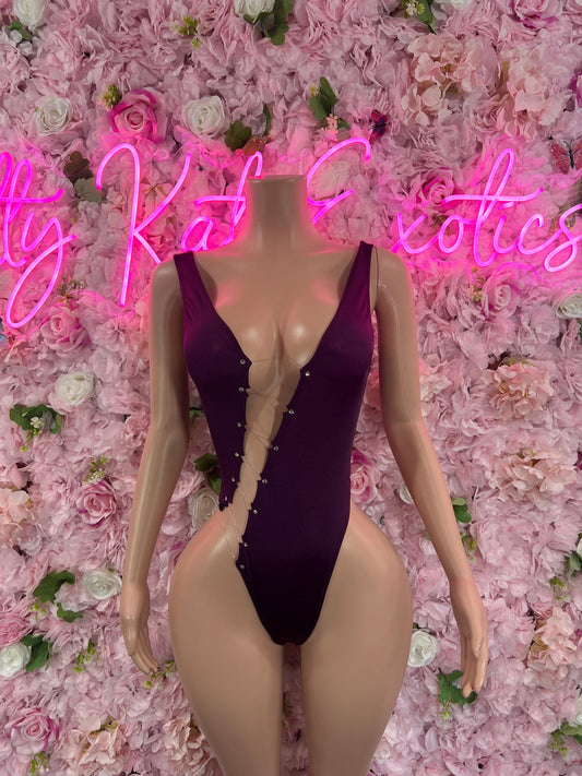 Exotic DancewearOne Piece Plum