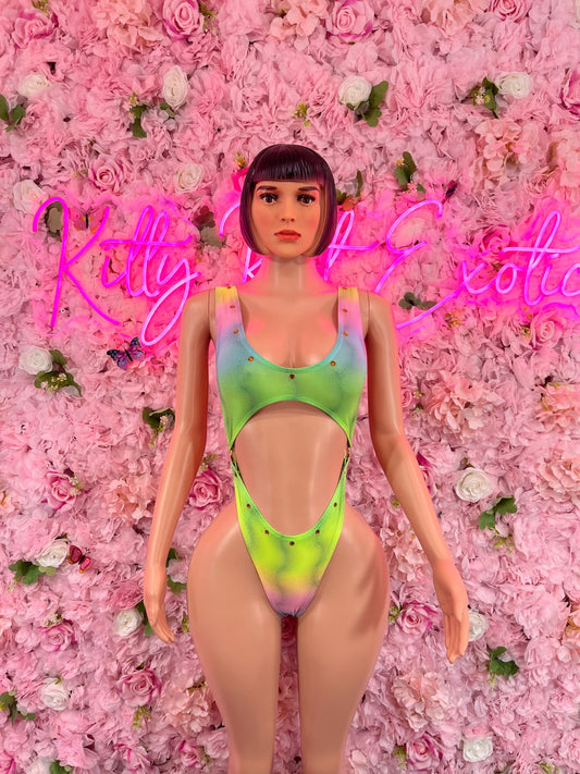 Exotic DancewearOne Piece Multicolor Dancewear