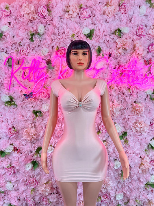 Dress Pink  Soft and Elegant Party, Evening, or Casual Wear | Luxurious Women's Fashion Womens Clothing