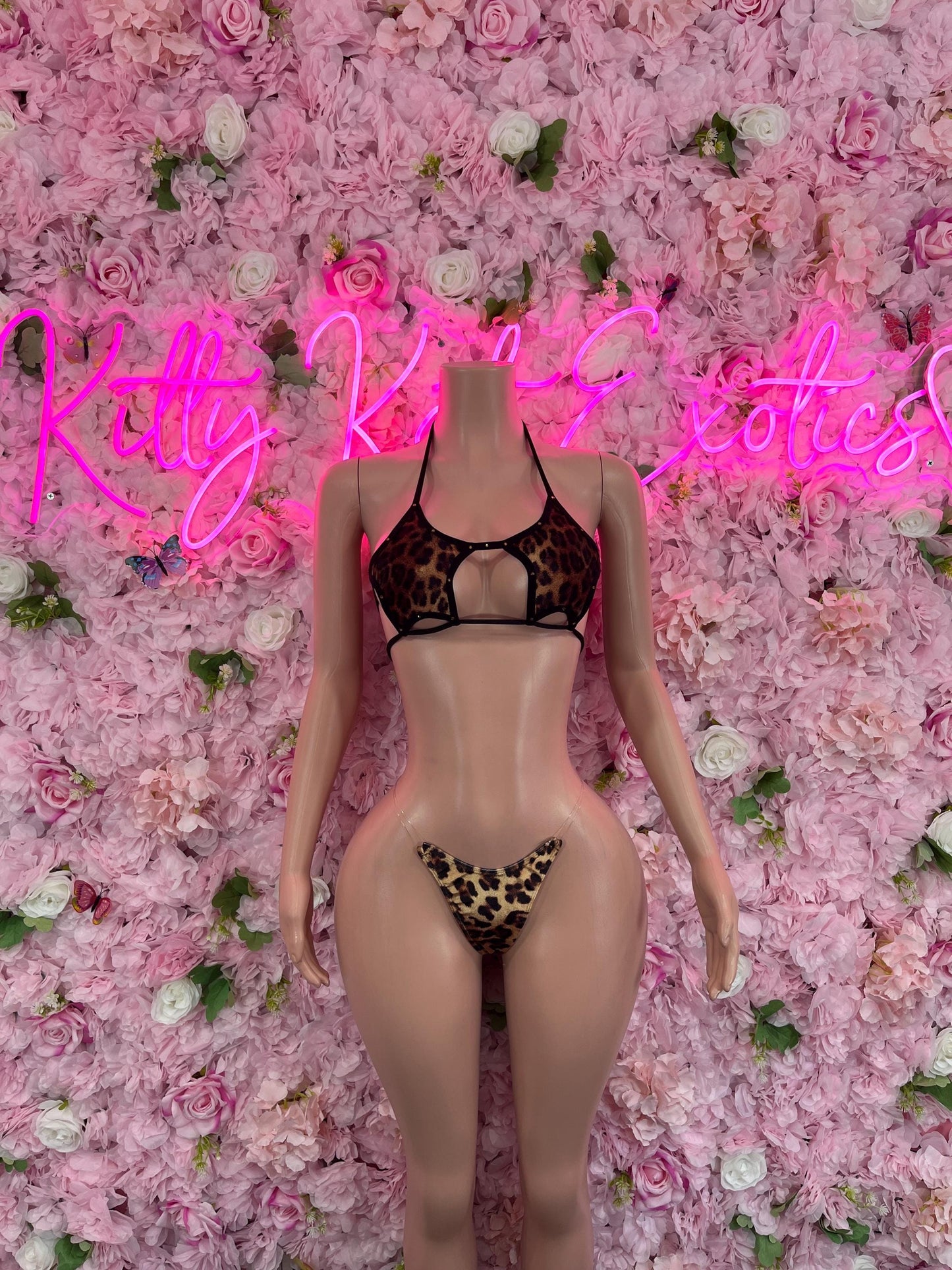 Two Piece Leopard Bikini Dancewear