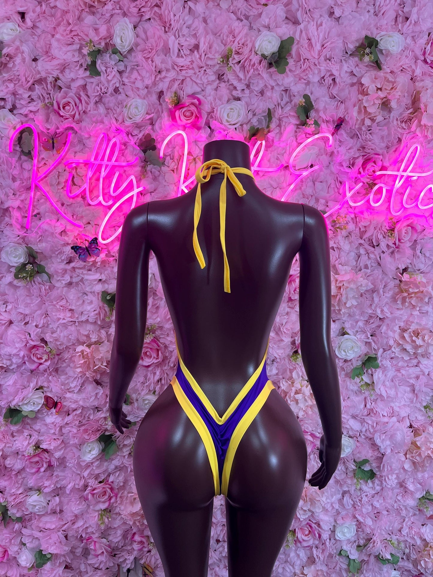 One Piece Bodysuit Purple/ Yellow Ravewear Festival wear