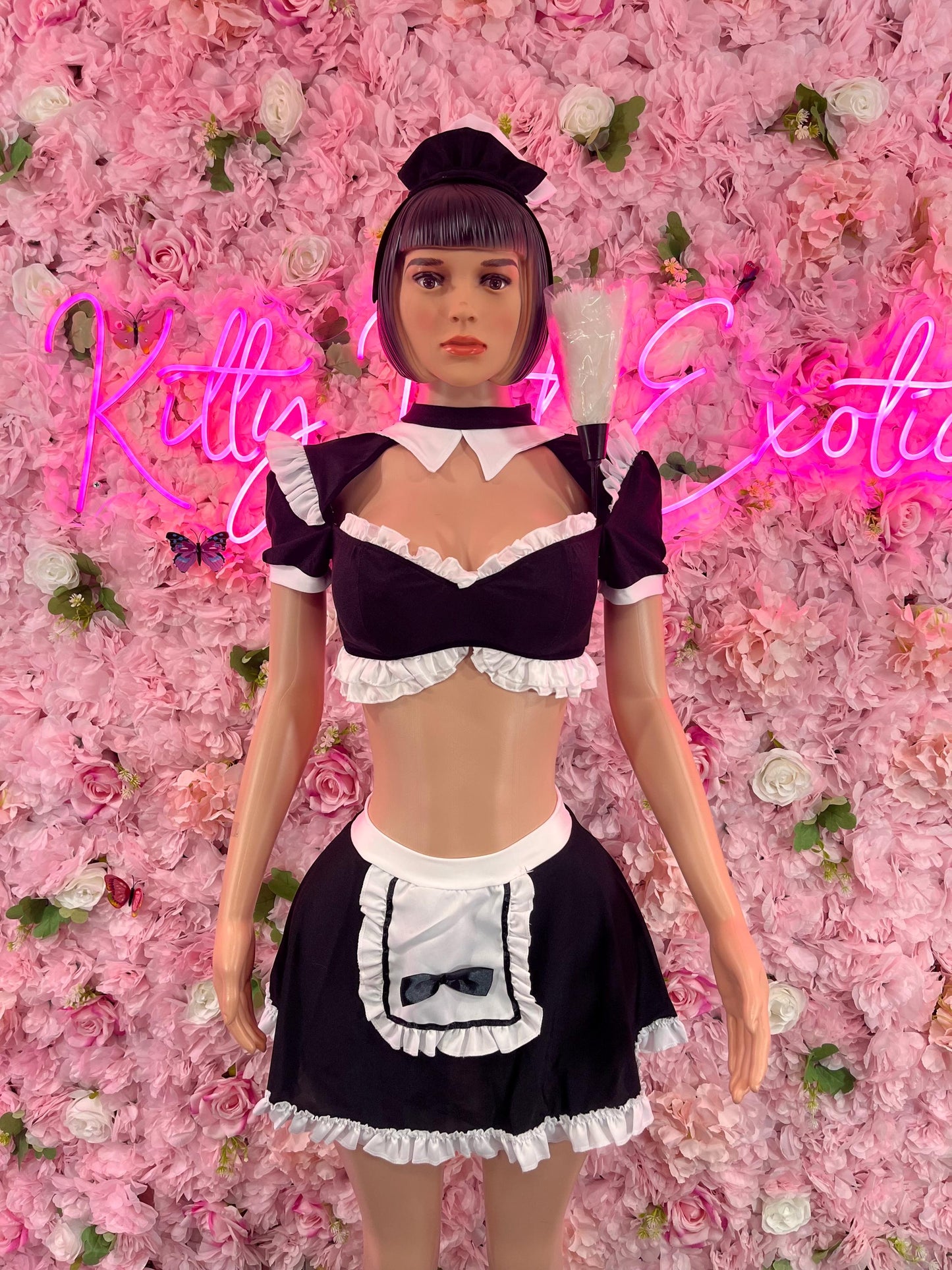 Halloween Costume   “Maid- All Accessories Shown Included ( small/med )