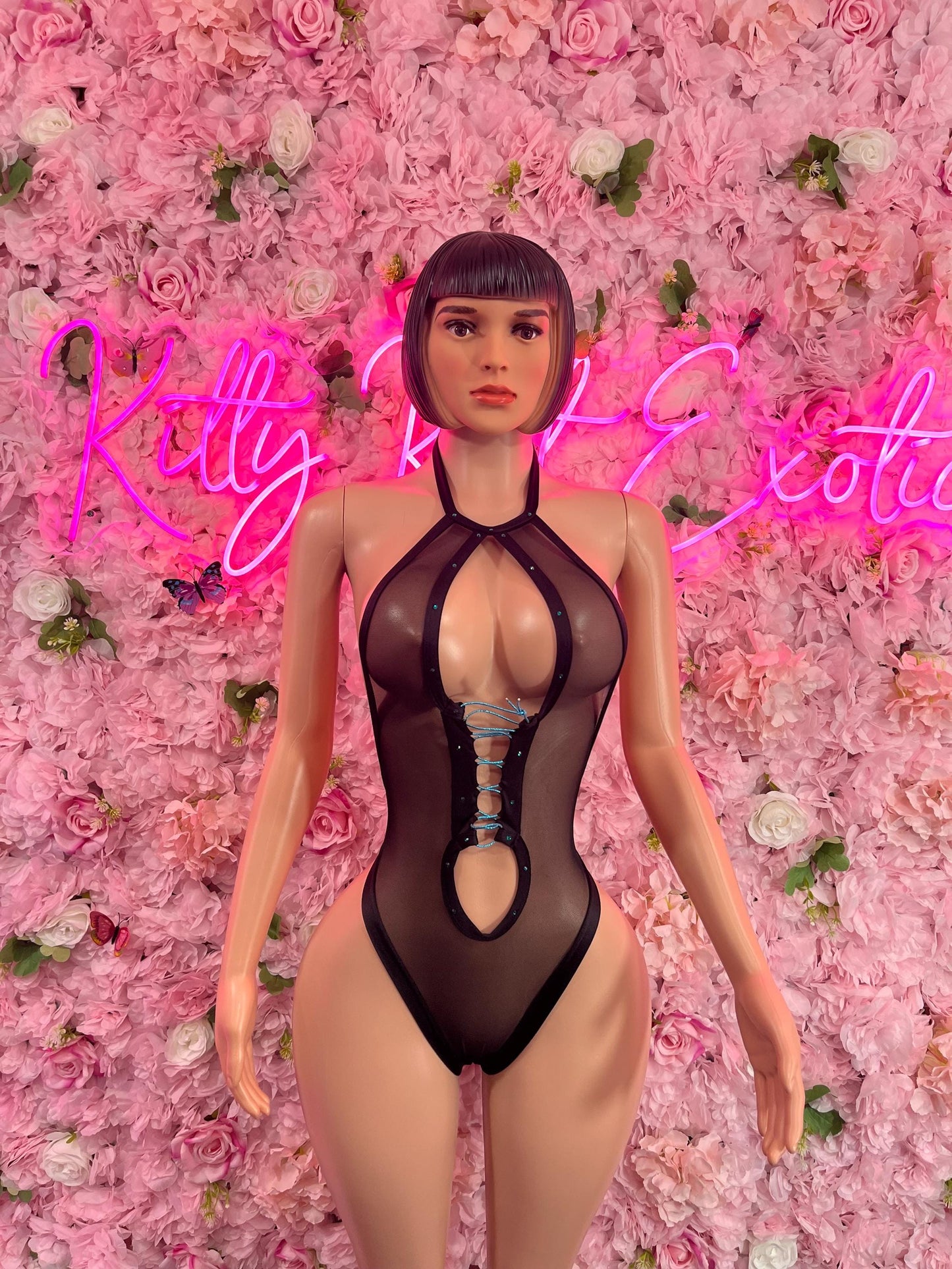 One Piece Bodysuit Black Ravewear Festival wear
