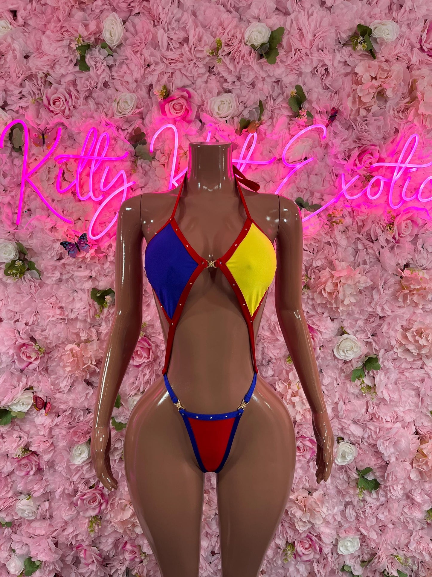 Two Piece Bikini Ecuador Flag Festivalwear