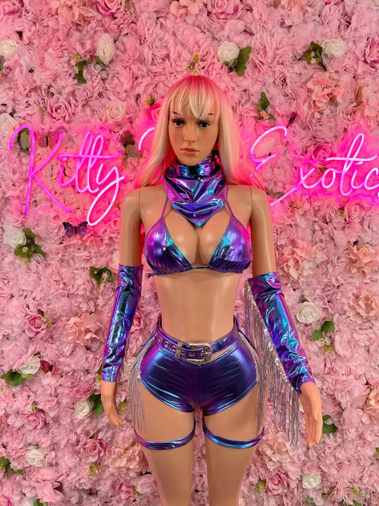 Halloween Costume “Biker Chic - All Accessories Shown Included Ravewear Festival wear