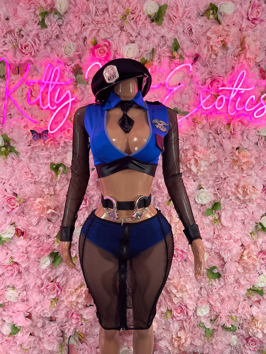 Halloween Costume “Police - All Accessories Shown Included Ravewear Festival wear