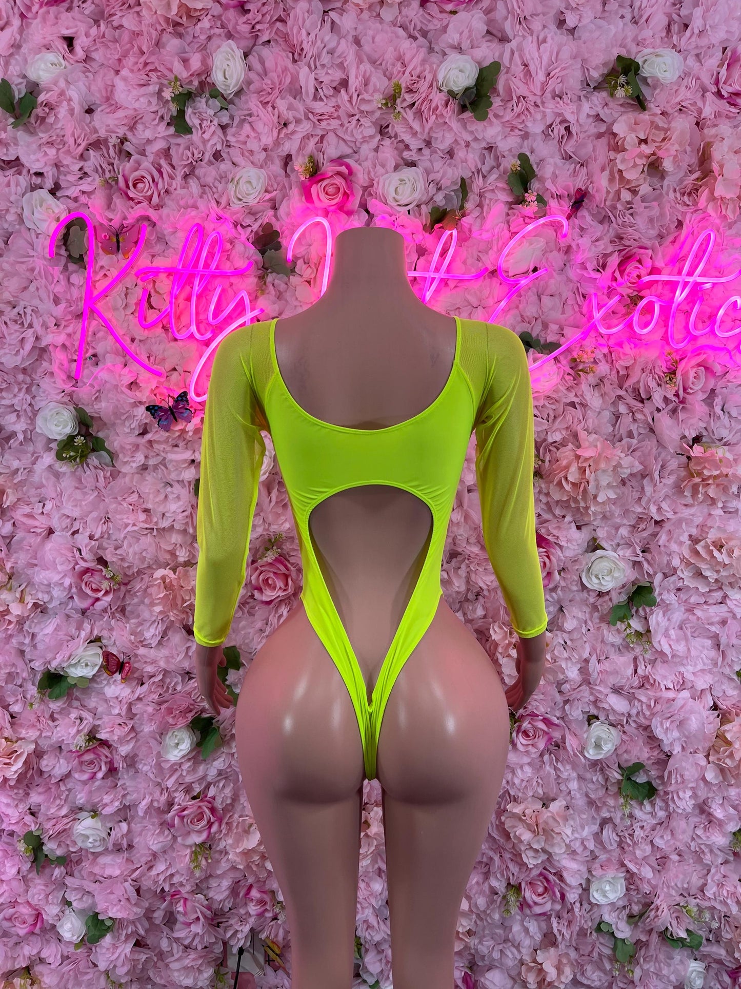Exotic DancewearOne Piece Green Bodysuit Dancewear Festivalwear