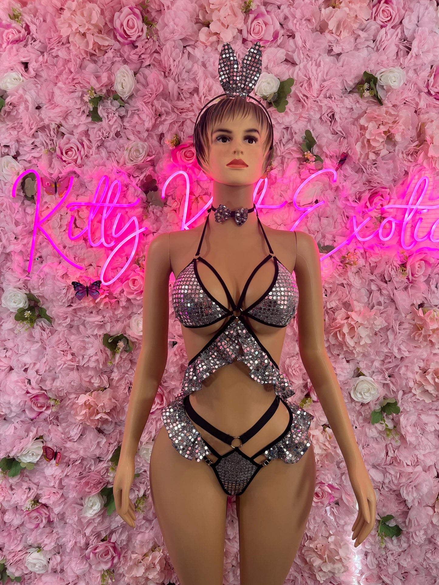 Halloween Costume “Electro Bunny  - All Accessories Shown Included Ravewear Festival wear