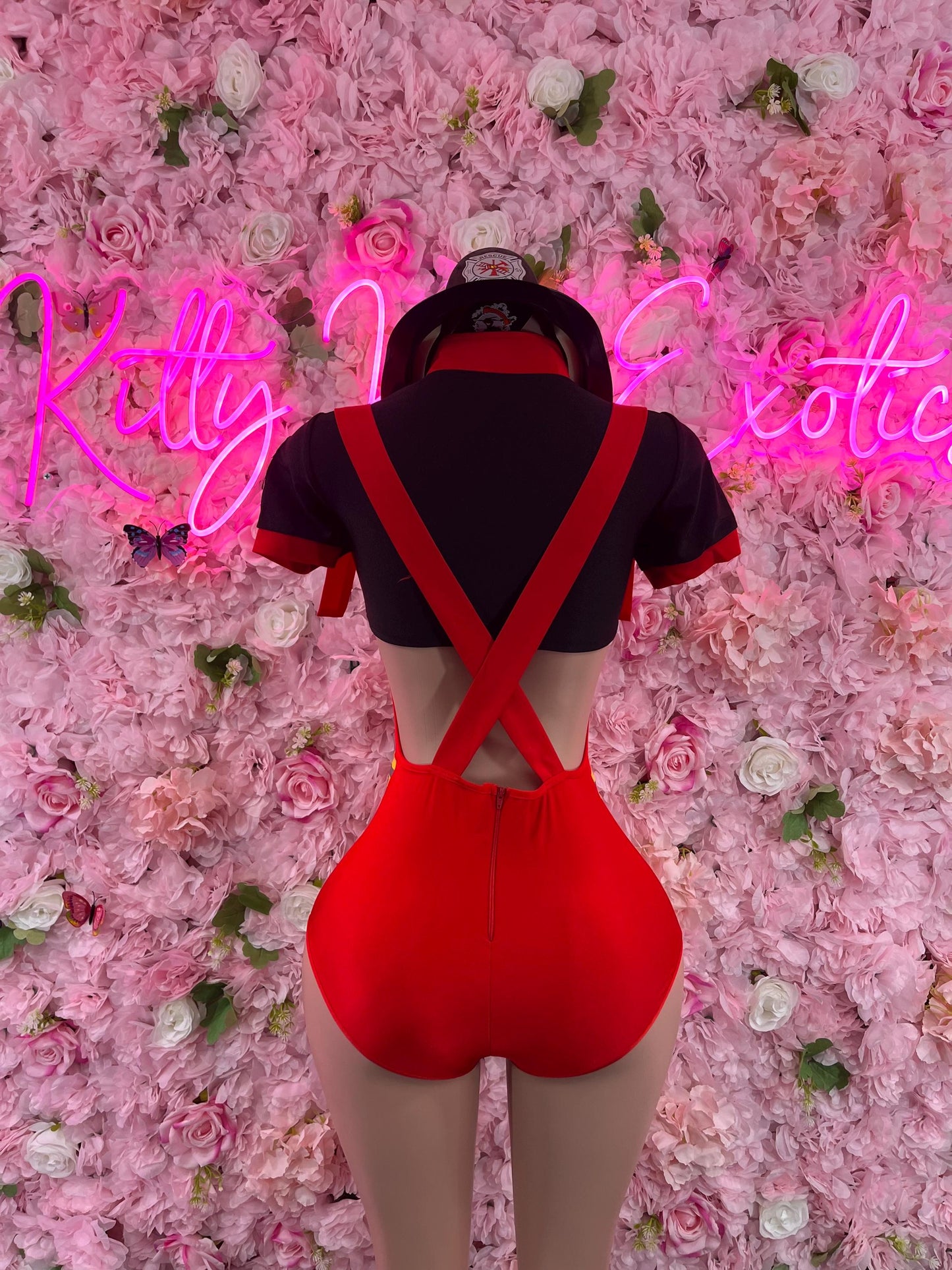 Halloween Costume “Fire Fighter  - All Accessories Shown Included (small/med)