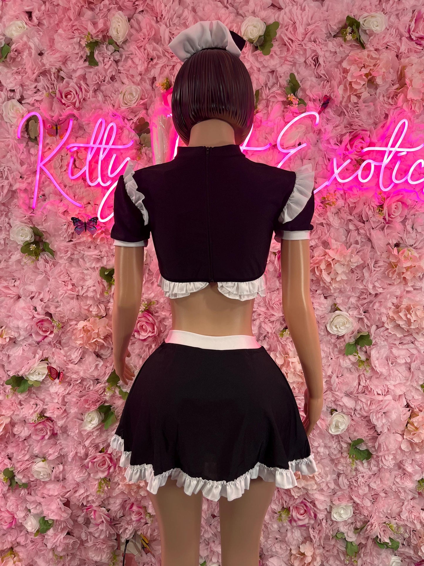 Halloween Costume   “Maid- All Accessories Shown Included ( small/med )