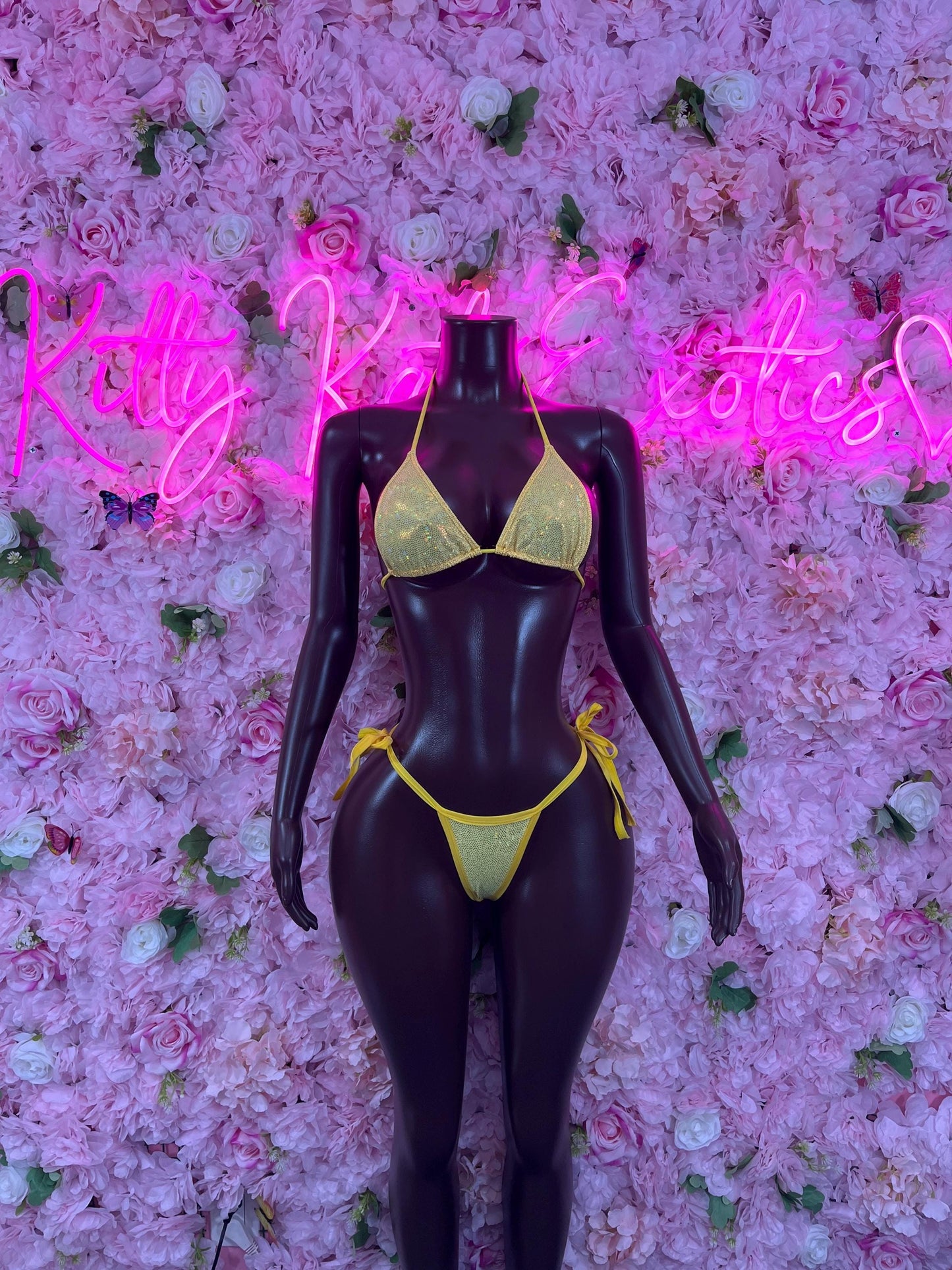 Two Piece Bikini Bikini Exotic Dancewear Performance Wear Stripper wear