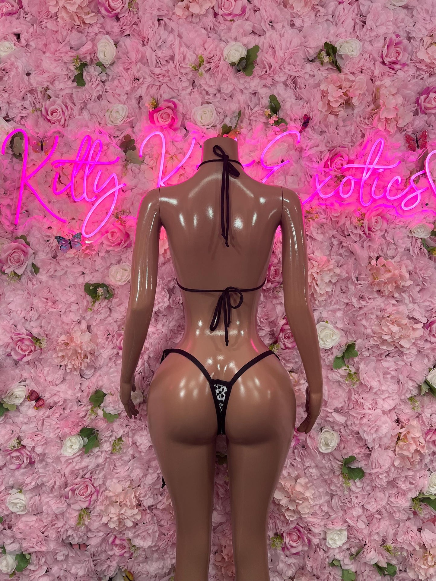 Two Piece Polka Dot  Bikini Bottlegirl Bartender Outfit Festivalwear