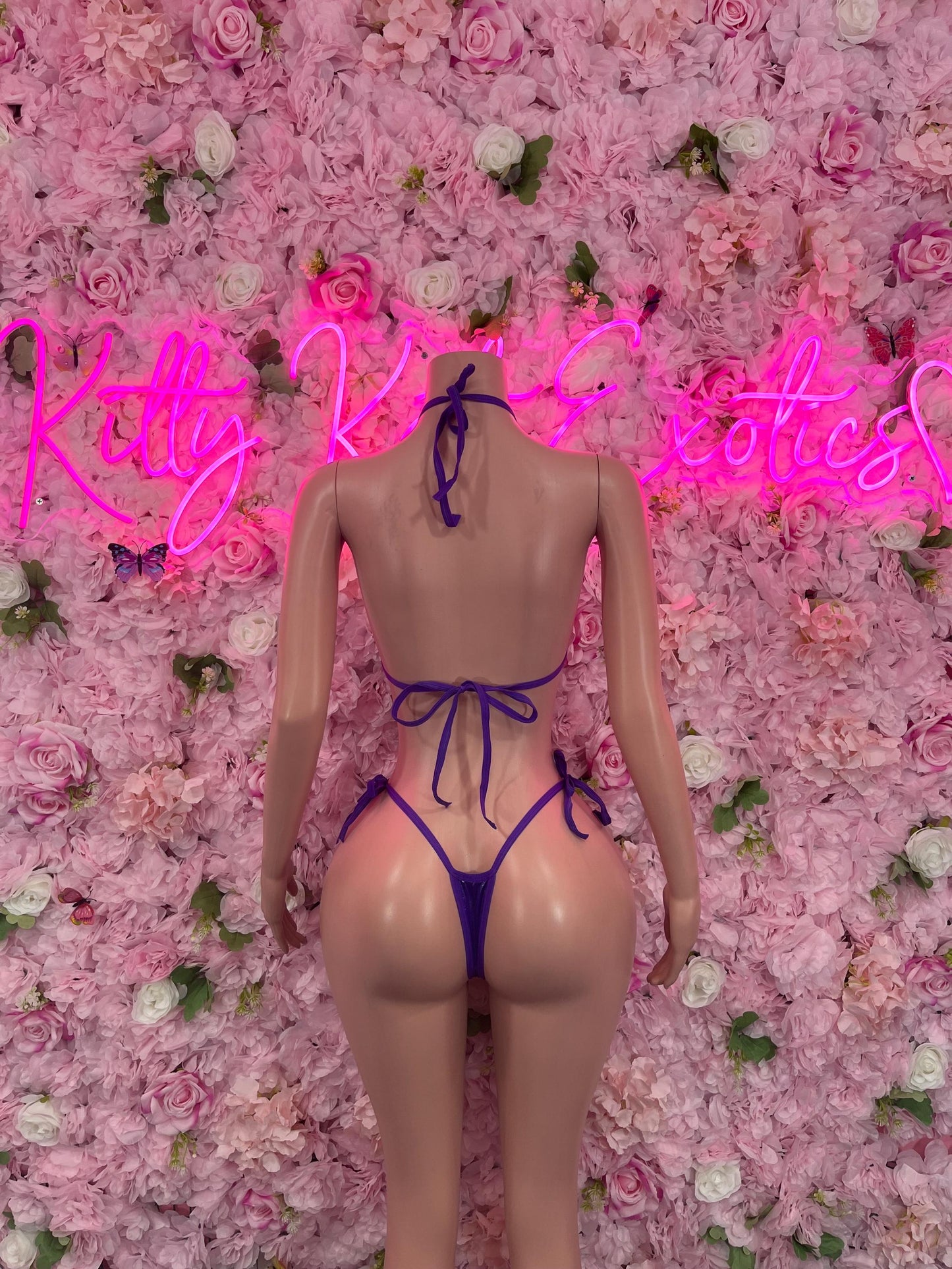 Two Piece Bikini Purple Dancewear Swimwear Beachwear