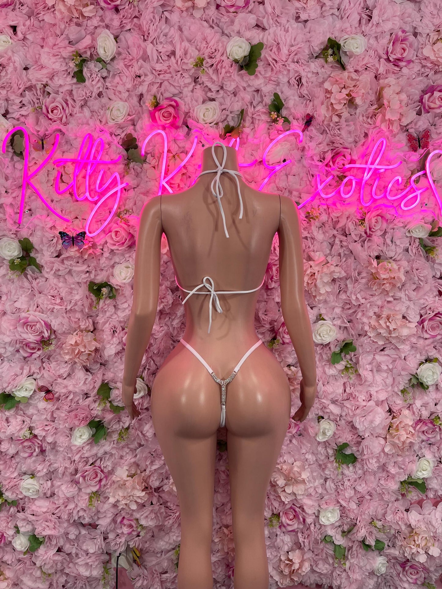 Two Piece Bikini White Dancewear Swimwear Beachwear