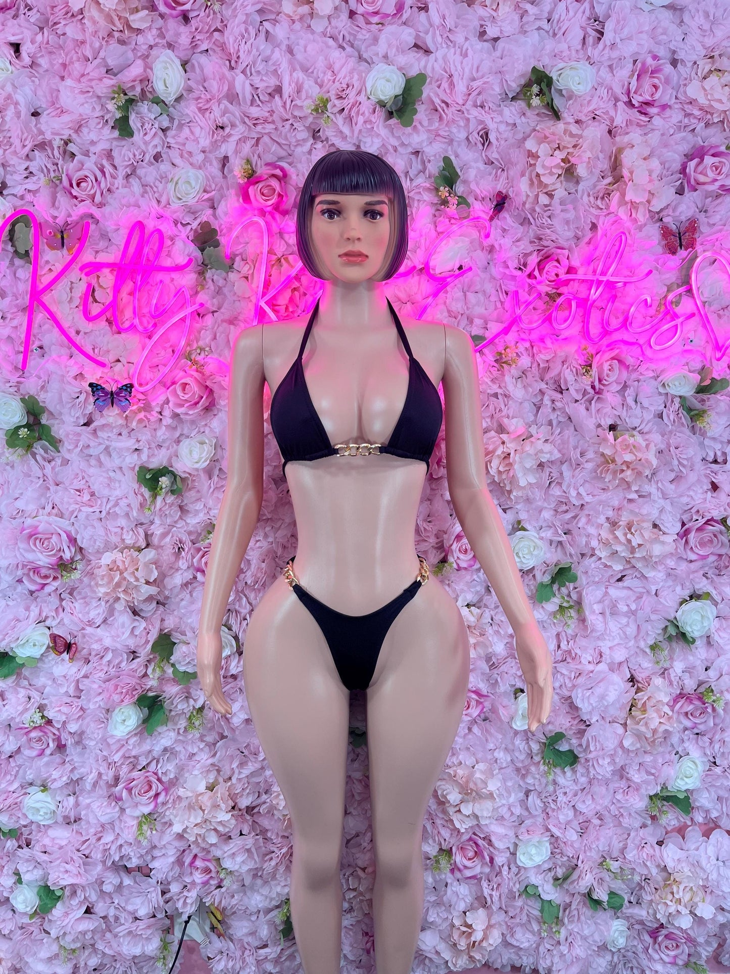 Two Piece Bikini Black Swimwear Beachwear Bottlegirl Outfit