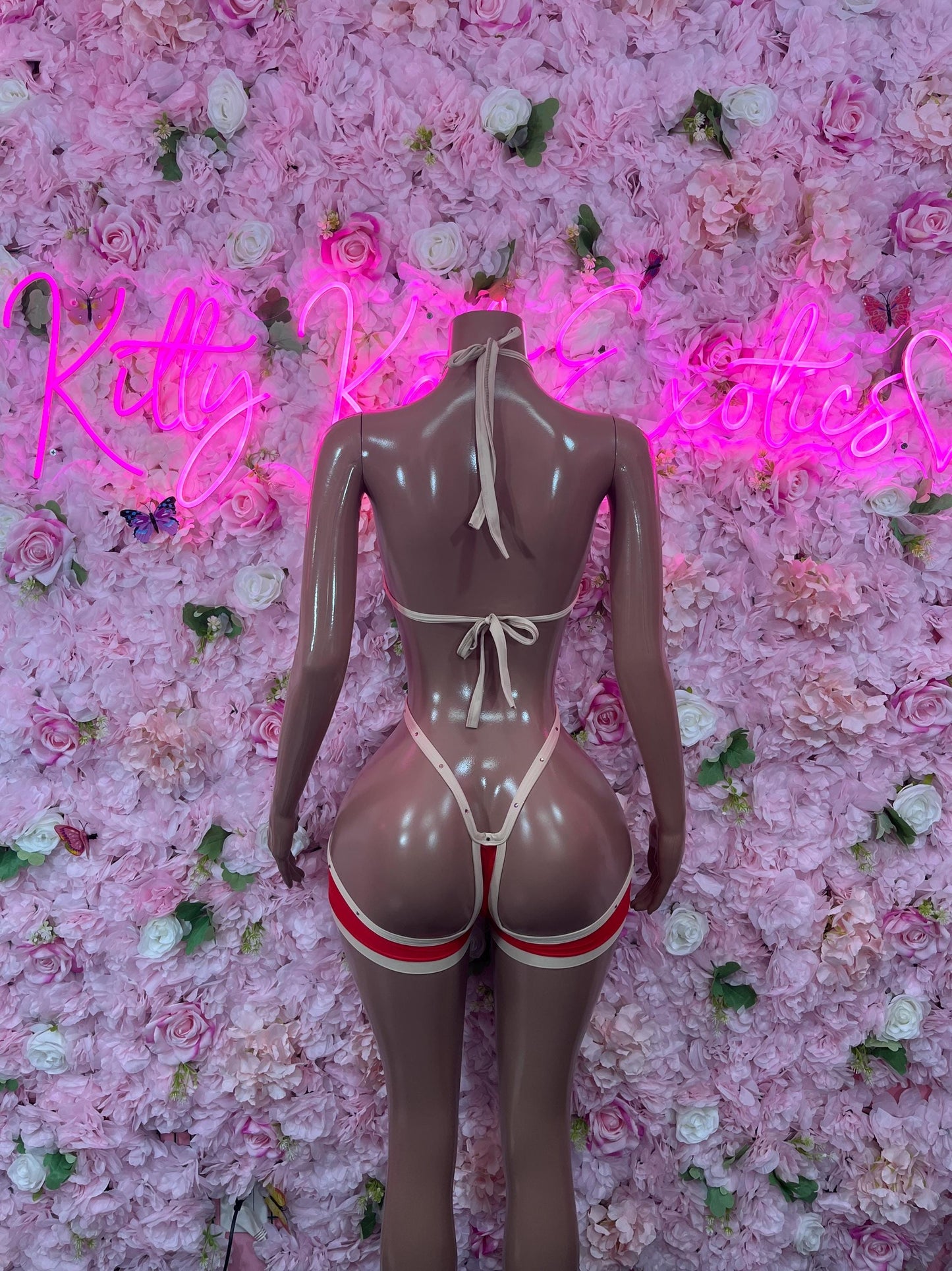 Exotic DancewearOne Piece Mesh Red   Sexy Dancewear & Ravewear for Festivals, Clubbing, and Party Outfits | Bold EDM FashionOne Piece Neon