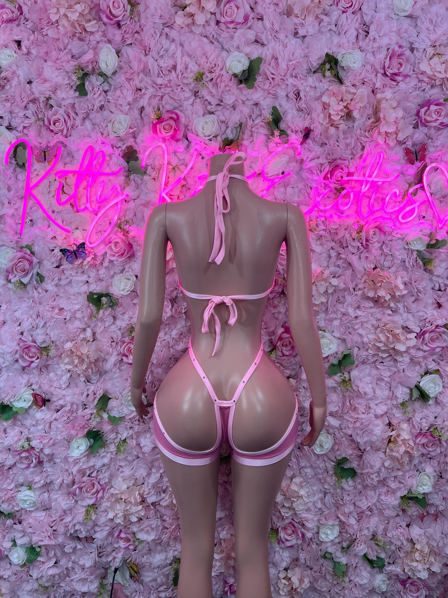 Exotic DancewearOne Piece Mesh Pink   Sexy Dancewear & Ravewear for Festivals, Clubbing, and Party Outfits | Bold EDM FashionOne Piece Neon