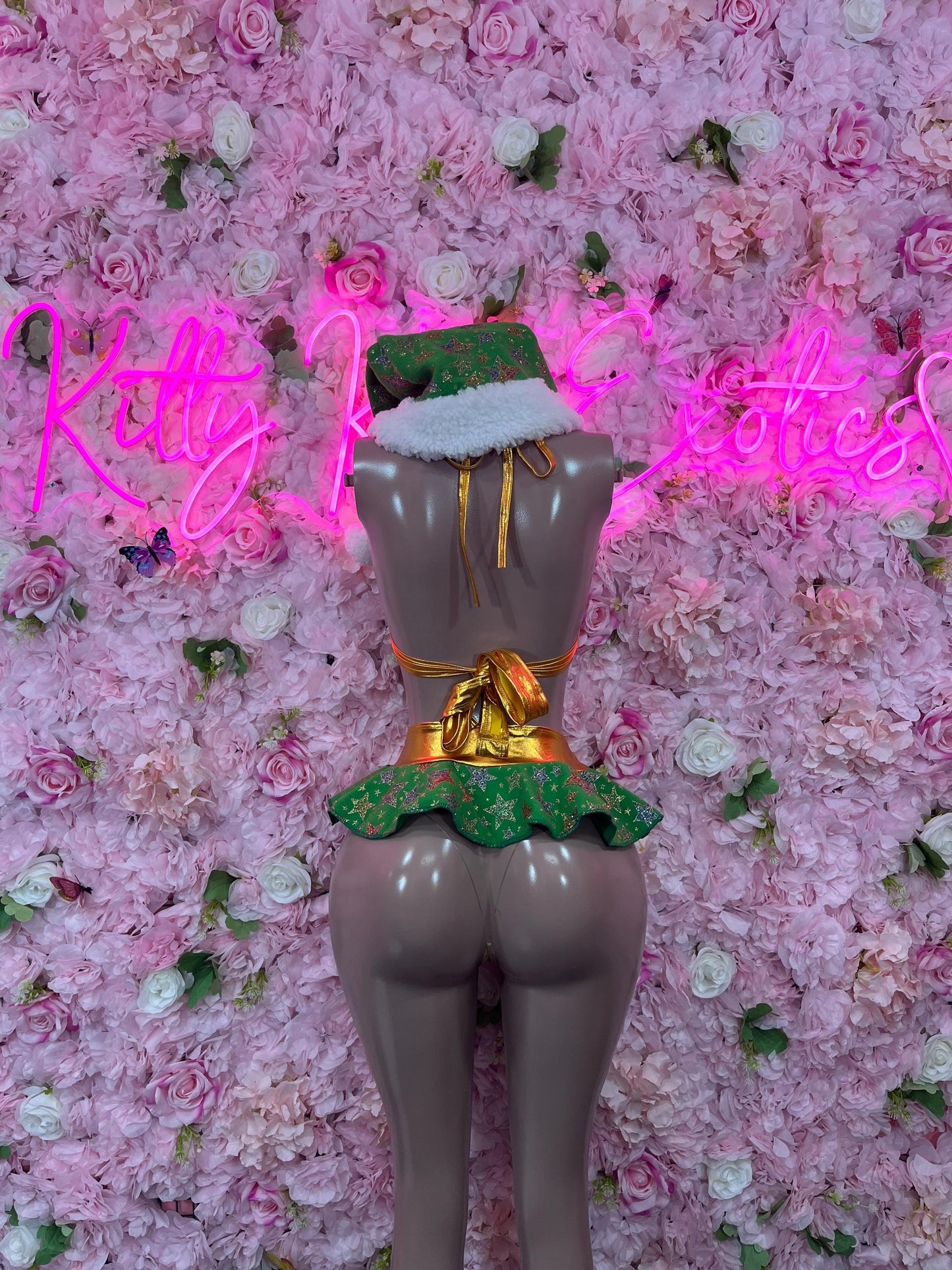 Sexy Santa Christmas Costume - Two Piece Holiday Outfit - Festive Womens Christmas Lingerie Christmas