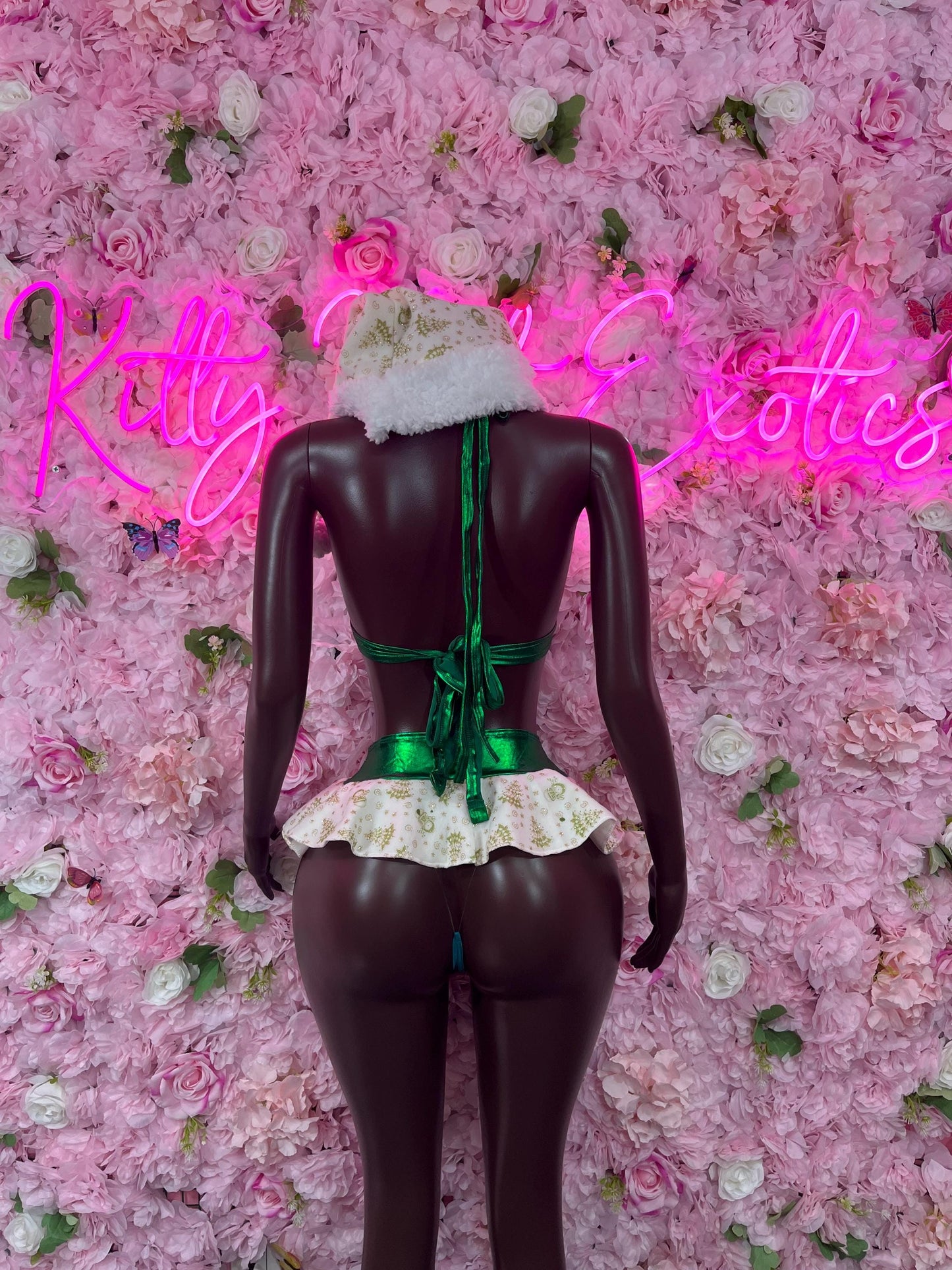 Naughty Santa Sexy Santa Christmas Costume - Two Piece Holiday Outfit - Festive Womens Christmas Lingerie -Hat Included Christmas