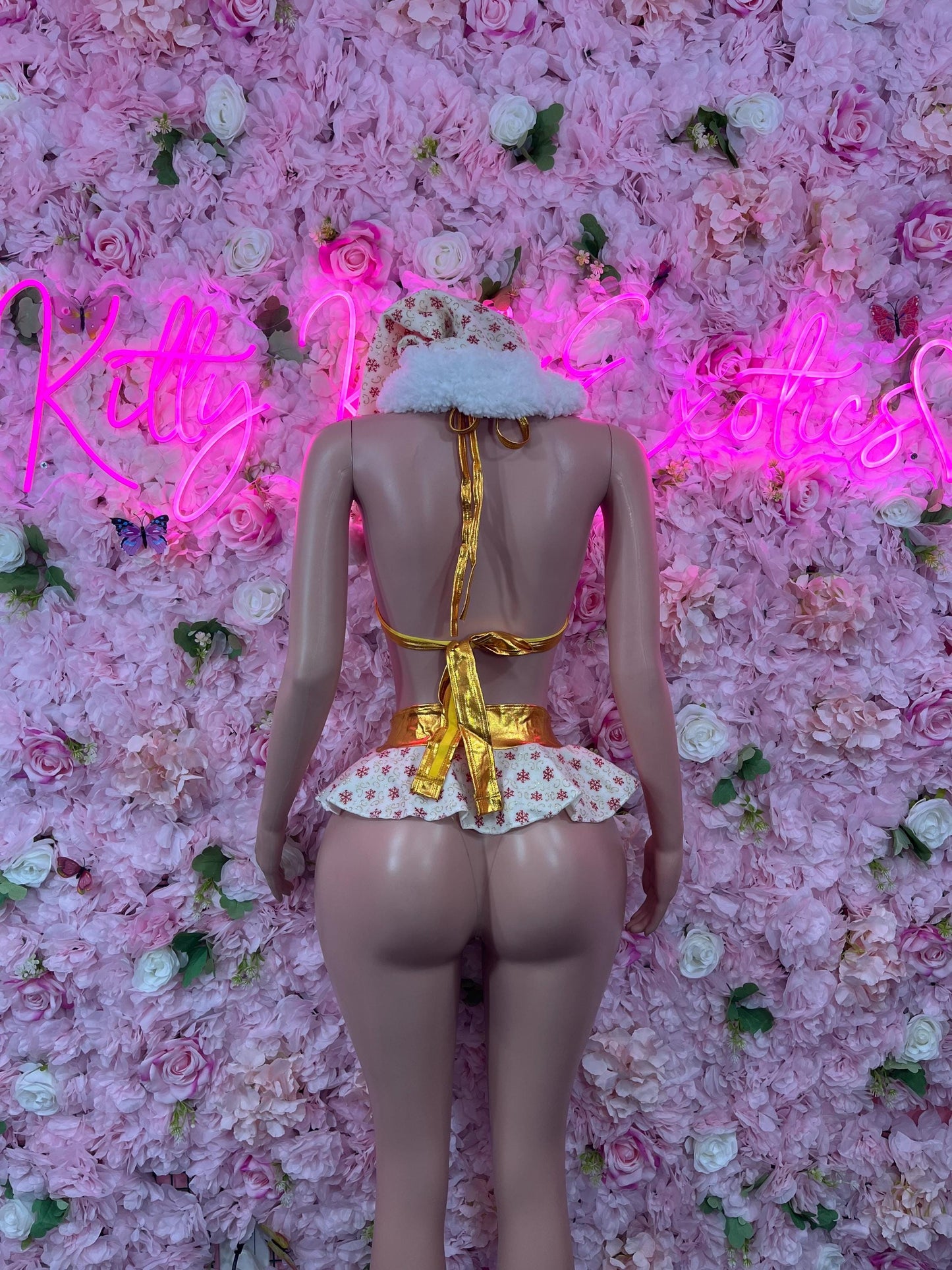 Naughty Santa Sexy Santa Christmas Costume - Two Piece Holiday Outfit - Festive Womens Christmas Lingerie -Hat Included Christmas