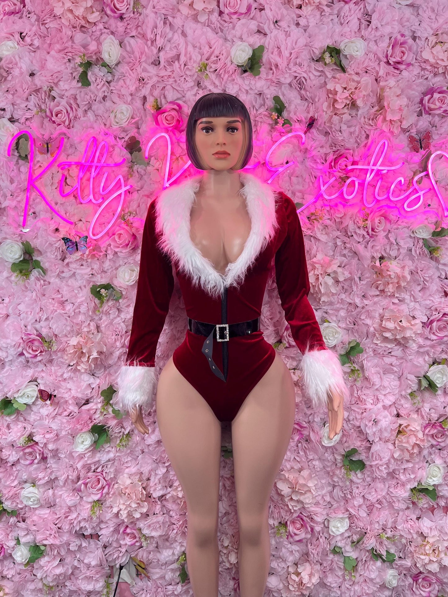 Naughty Santa Sexy Santa Christmas Costume - One Piece Holiday Outfit - Festive Womens Christmas Lingerie Christmas