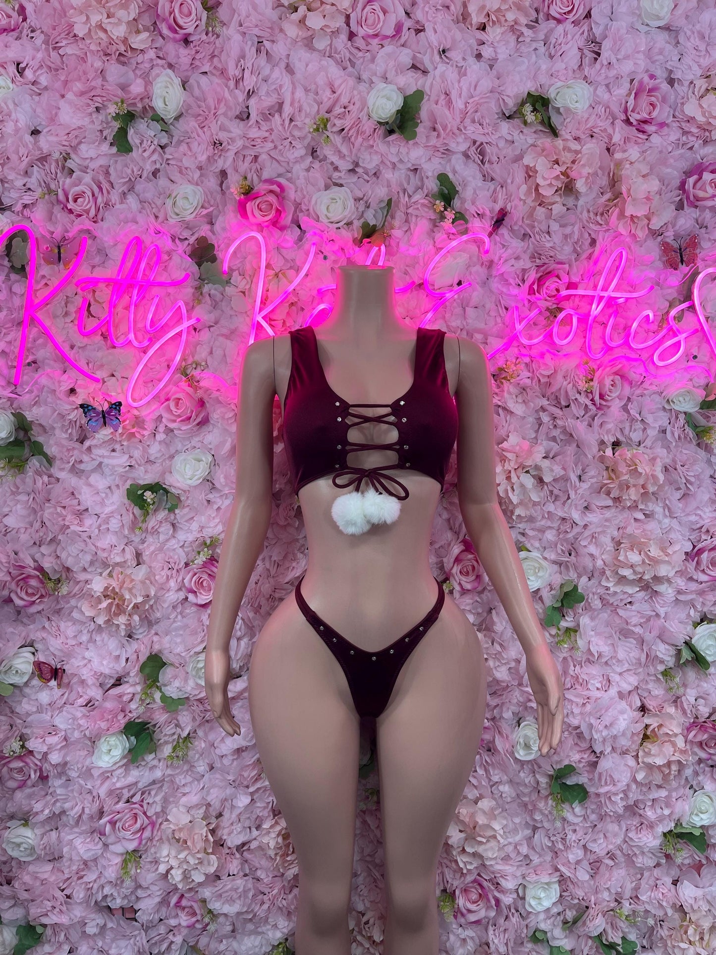 Naughty Santa Sexy Santa Christmas Costume - Two Piece Holiday Outfit - Festive Womens Christmas Lingerie Christmas