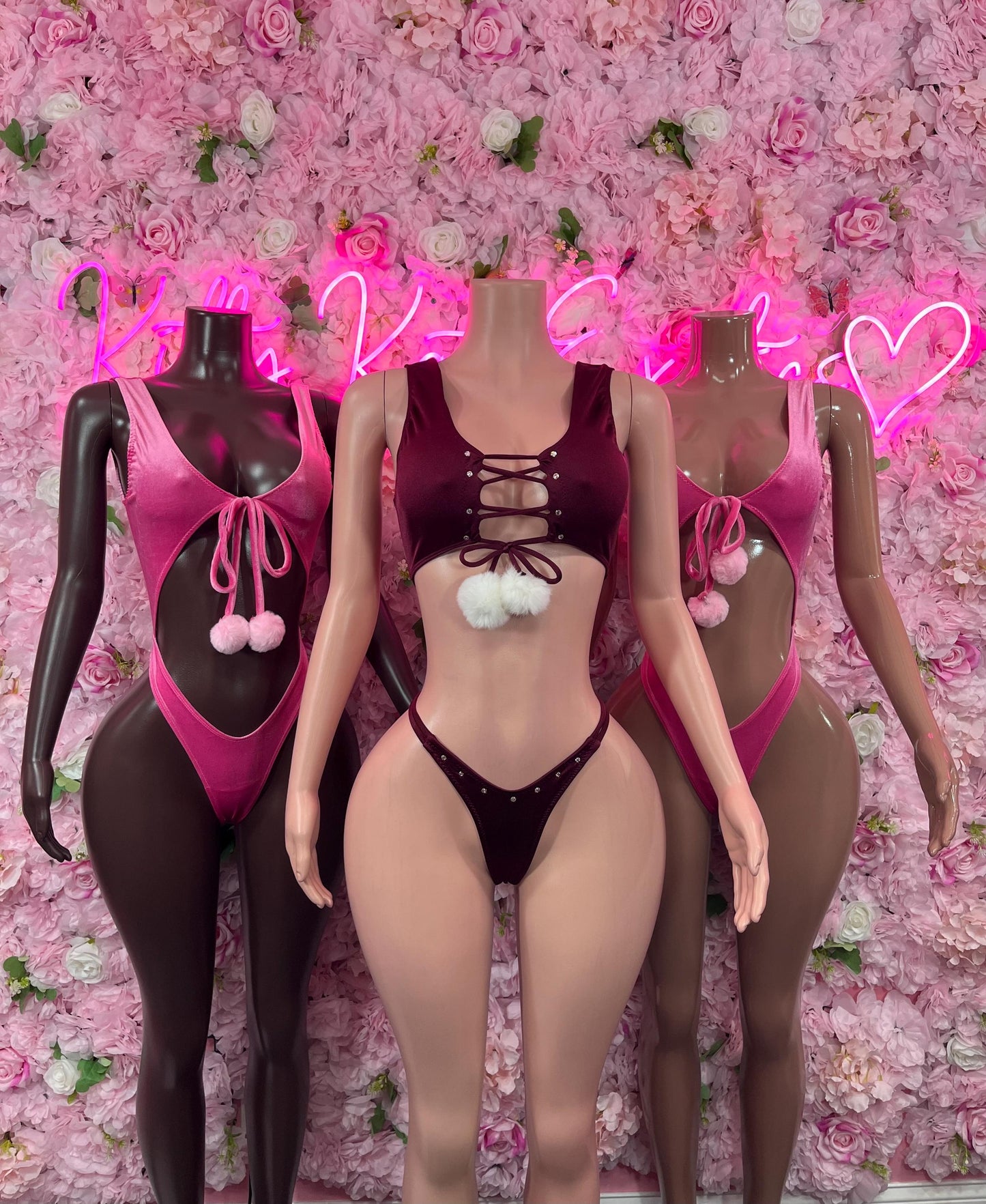 Naughty Santa Sexy Santa Christmas Costume - Two Piece Velvet Holiday Outfit - Festive Womens Christmas Lingerie Christmas