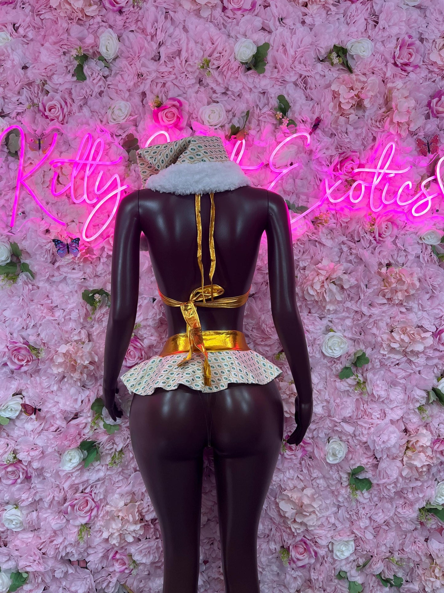 Naughty Santa Sexy Santa Christmas Costume - Two Piece Holiday Outfit - Festive Womens Christmas Lingerie - Hat Included Christmas