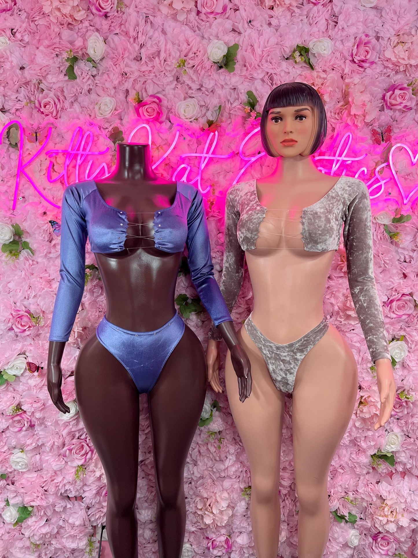 Two Piece One Purple Exotic Dancewear Bottlegirl Fedtival wear Bartender Outfit