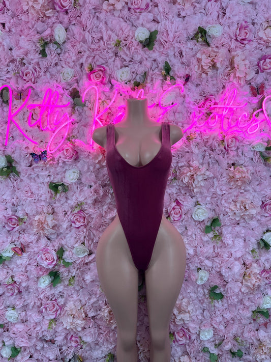 Exotic DancewearOne Piece  Purple Dancewear Bottlegirl Outfit Clubwear