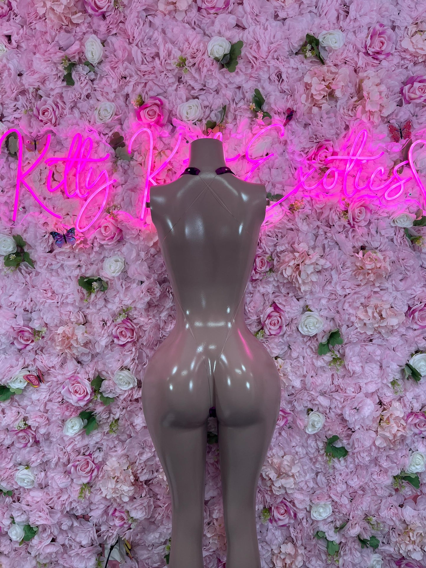 Exotic DancewearOne Piece Bodysuit  Purple Dancewear Bottlegirl Outfit Clubwear