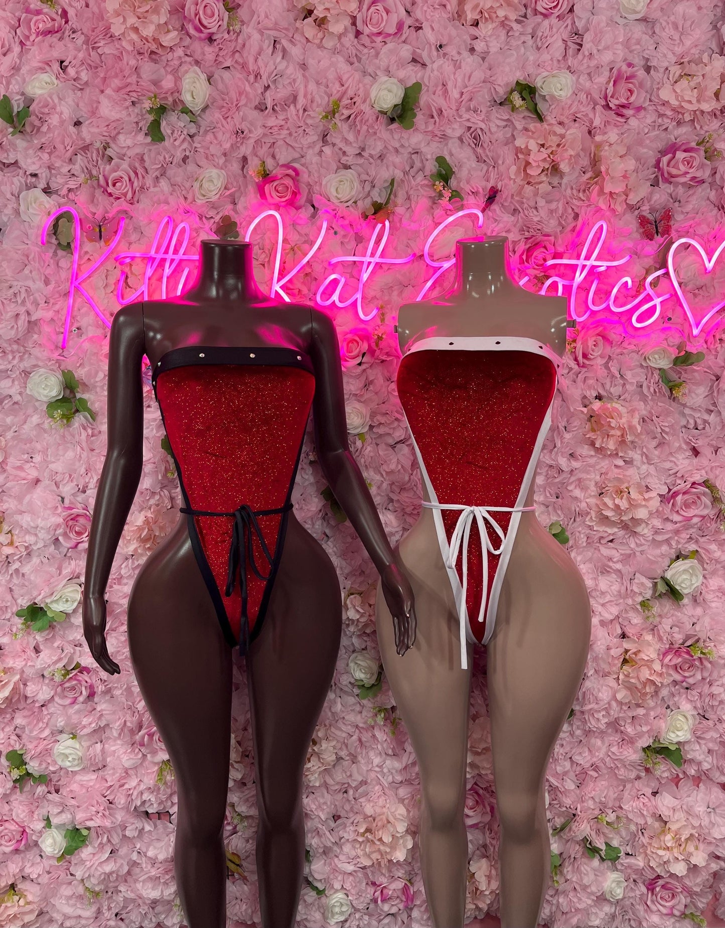 Valentines Day Naughty Santa Sexy Santa Christmas Costume - One Piece Red Holiday Outfit - Festive Womens Christmas Lingerie Christmas