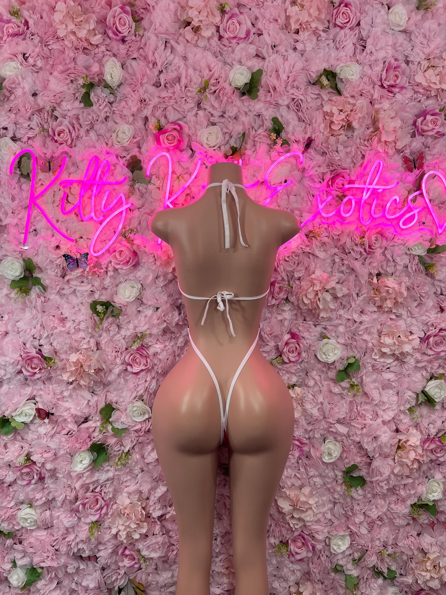 Sexy Santa Christmas Costume - One Piece Red Holiday Outfit - Festive Womens Christmas Lingerie Christmas