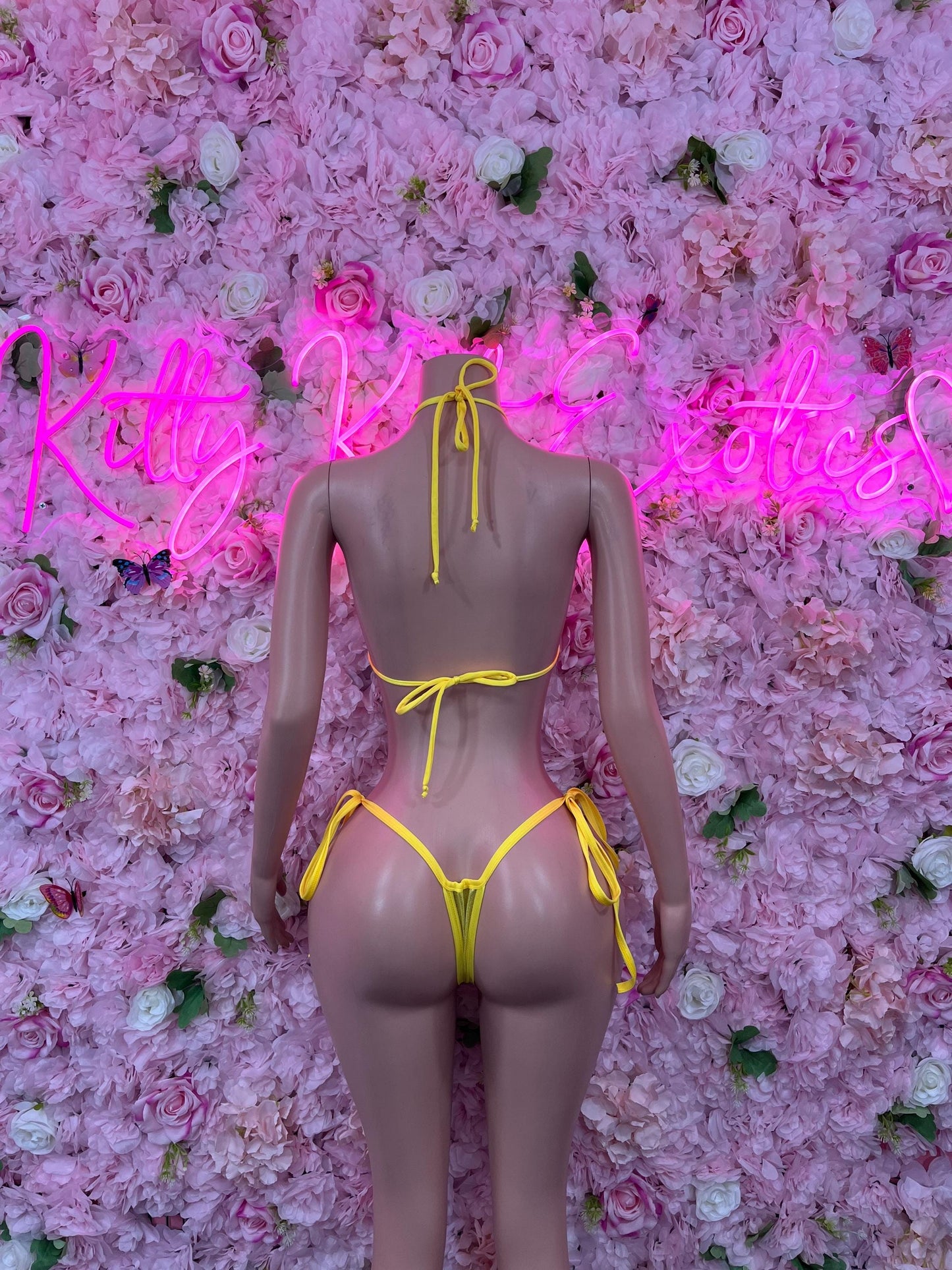 Two Piece Gold Metallic Bikini Bottlegirl Set Dancewear Festival Wear