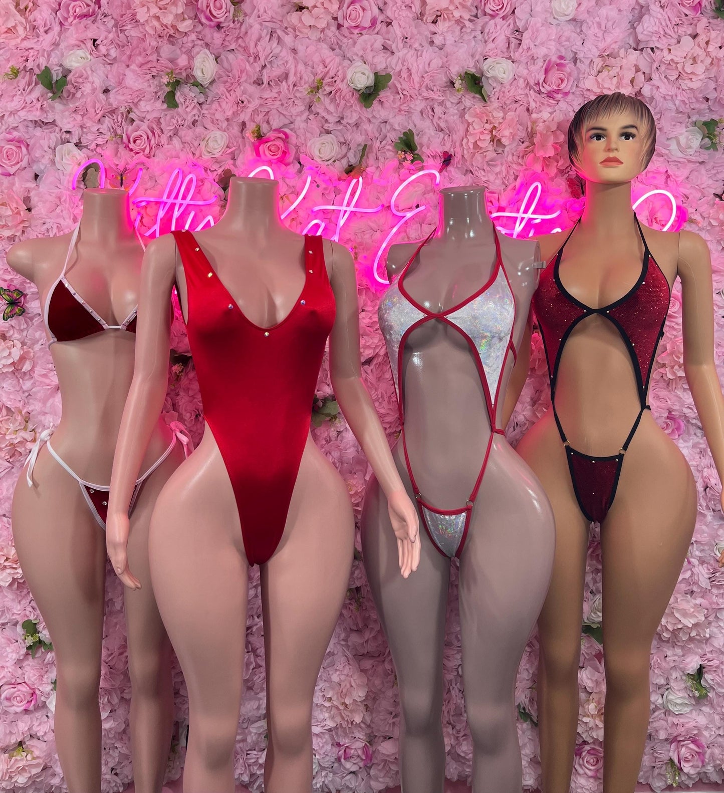 Sexy Santa Christmas Costume - Two Piece  Holiday Outfit - Festive Womens Christmas Lingerie Christmas