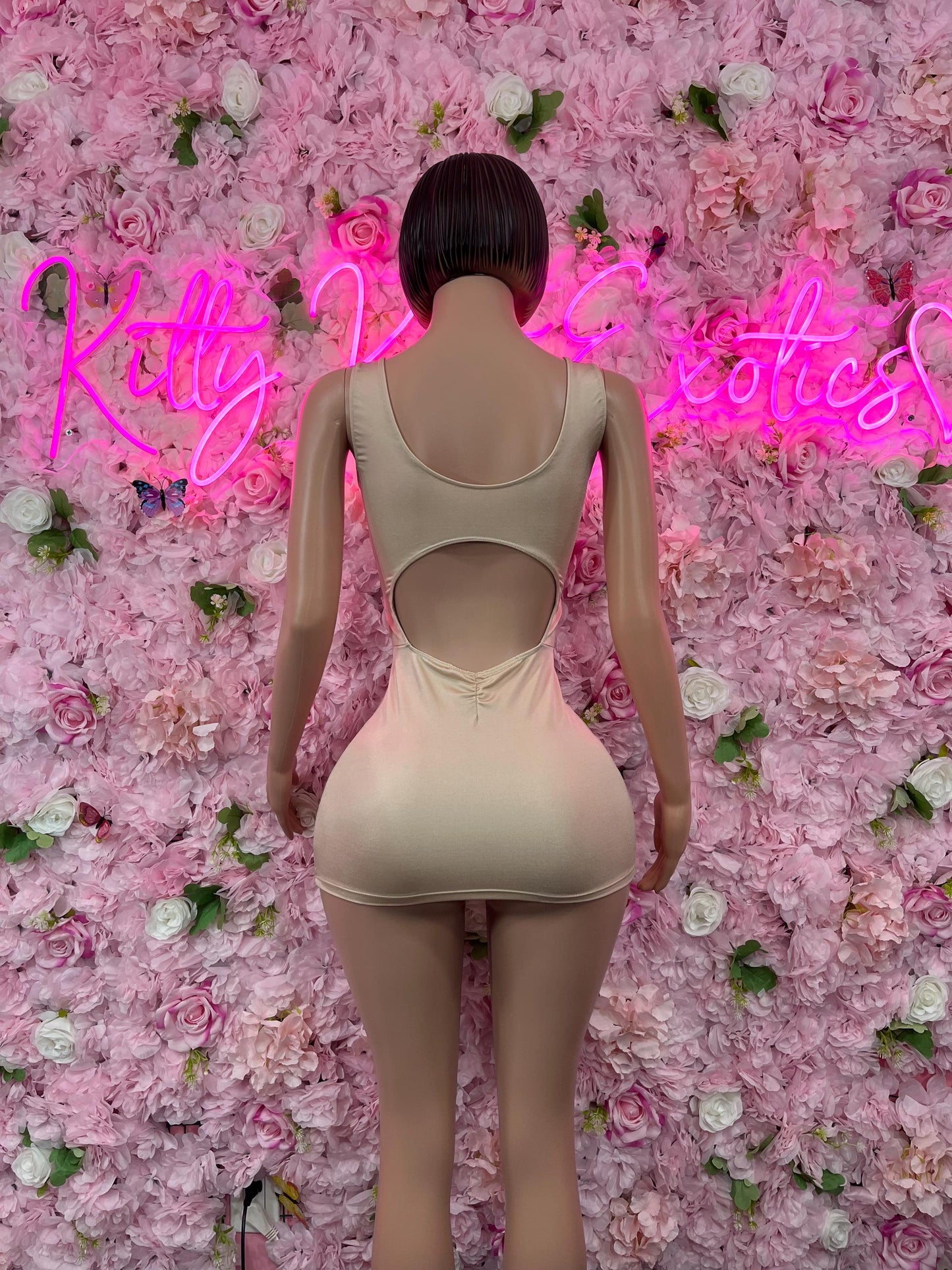 New YearsDress Nude  Soft and Elegant Party, Evening, or Casual Wear | Luxurious Women's Fashion Womens Clothing