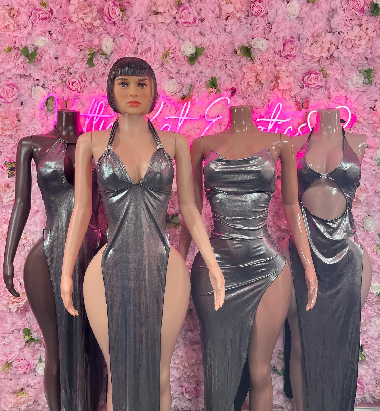 New YearsPlatnium Dress  Soft and Elegant Party, Evening, or Casual Wear | Luxurious Women's Fashion Womens Clothing