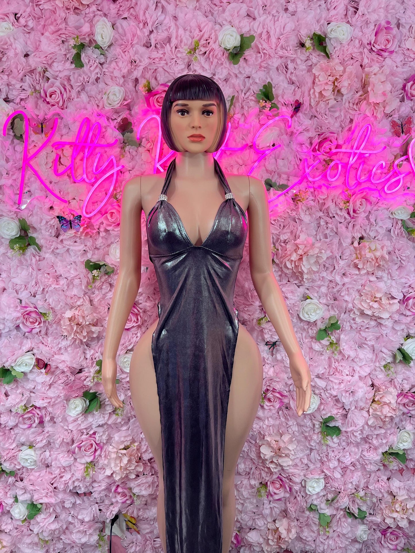 New Years Eve Platnium Dress  Soft and Elegant Party, Evening, or Casual Wear | Luxurious Women's Fashion Womens Clothing