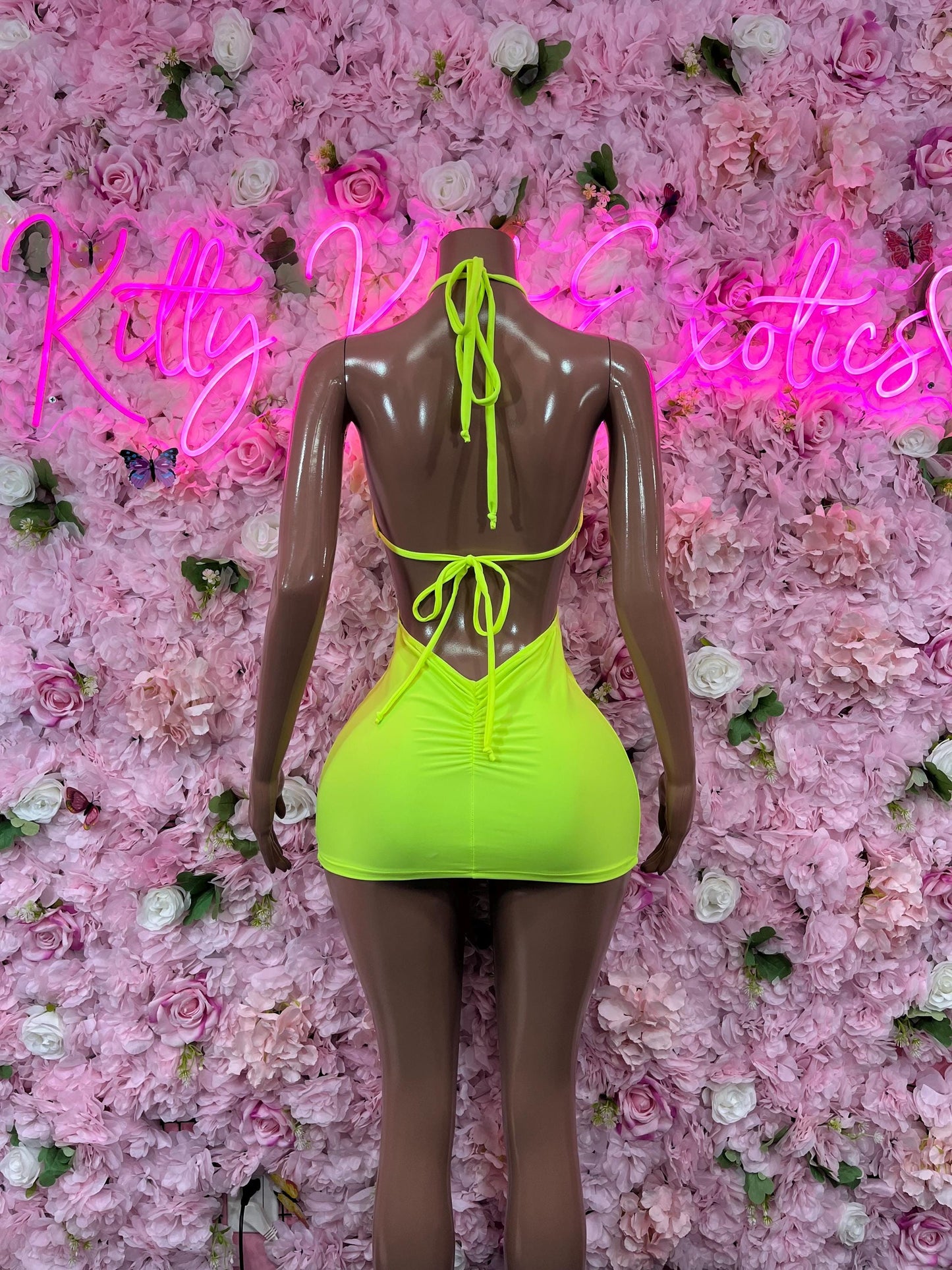 New YearsNeon Dress  - Exotic Dancewear  Elegant and Sexy Evening Dress for Performers, Events, or Special Occasions Womens Clothing