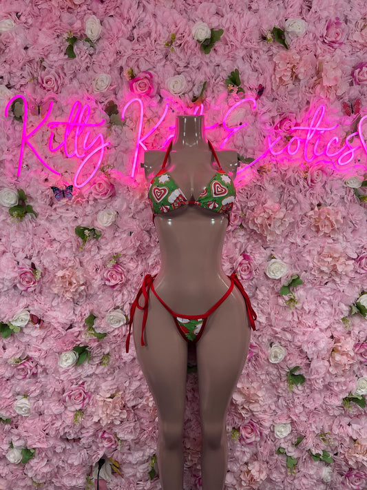 Sexy Santa Christmas Costume - Two Piece Holiday Outfit - Festive Womens Christmas Lingerie Christmas