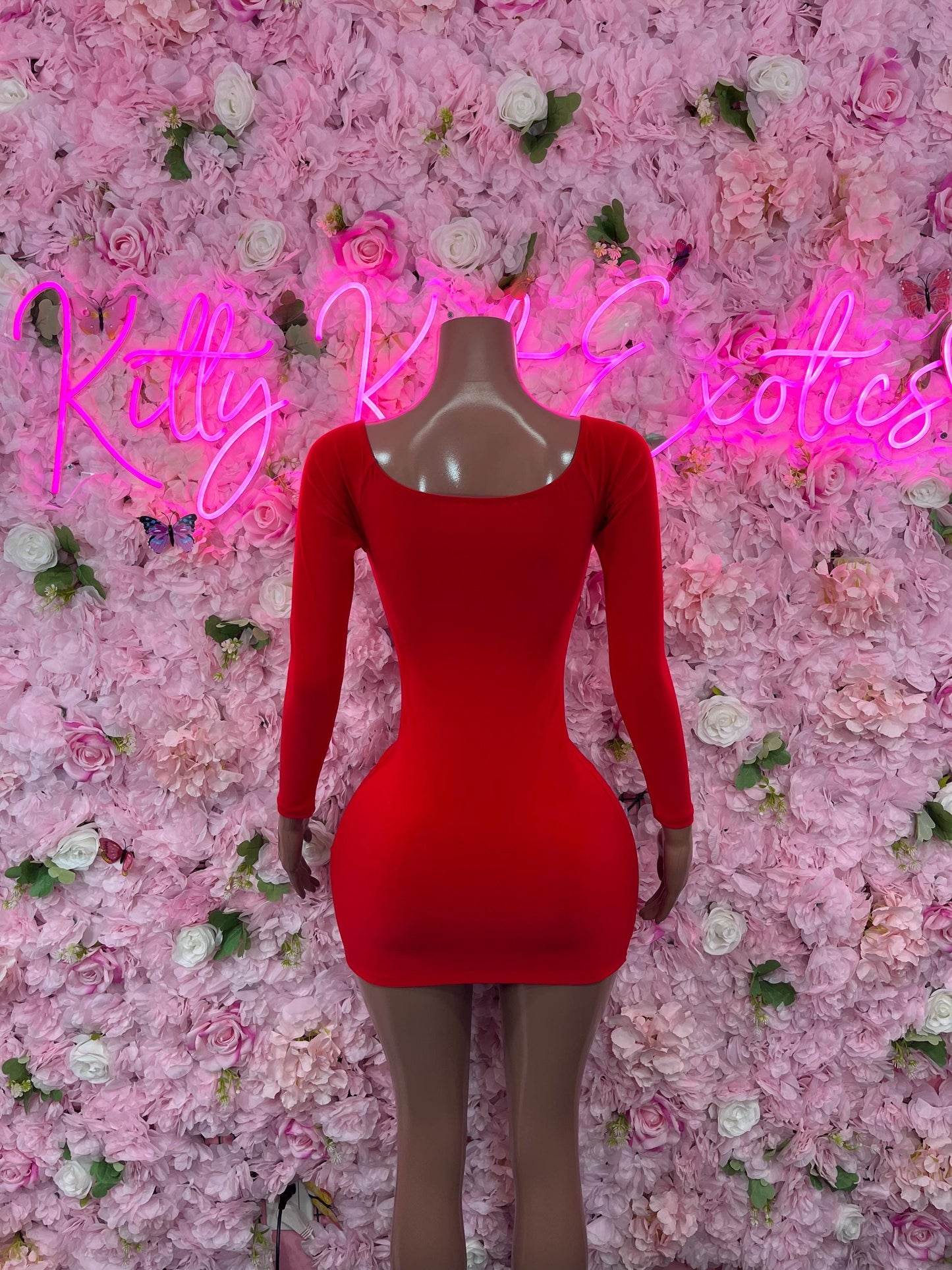 Red Dress-  Exotic Dancewear  Elegant and Sexy Evening Dress for Performers, Events, or Special Occasions Womens Clothing