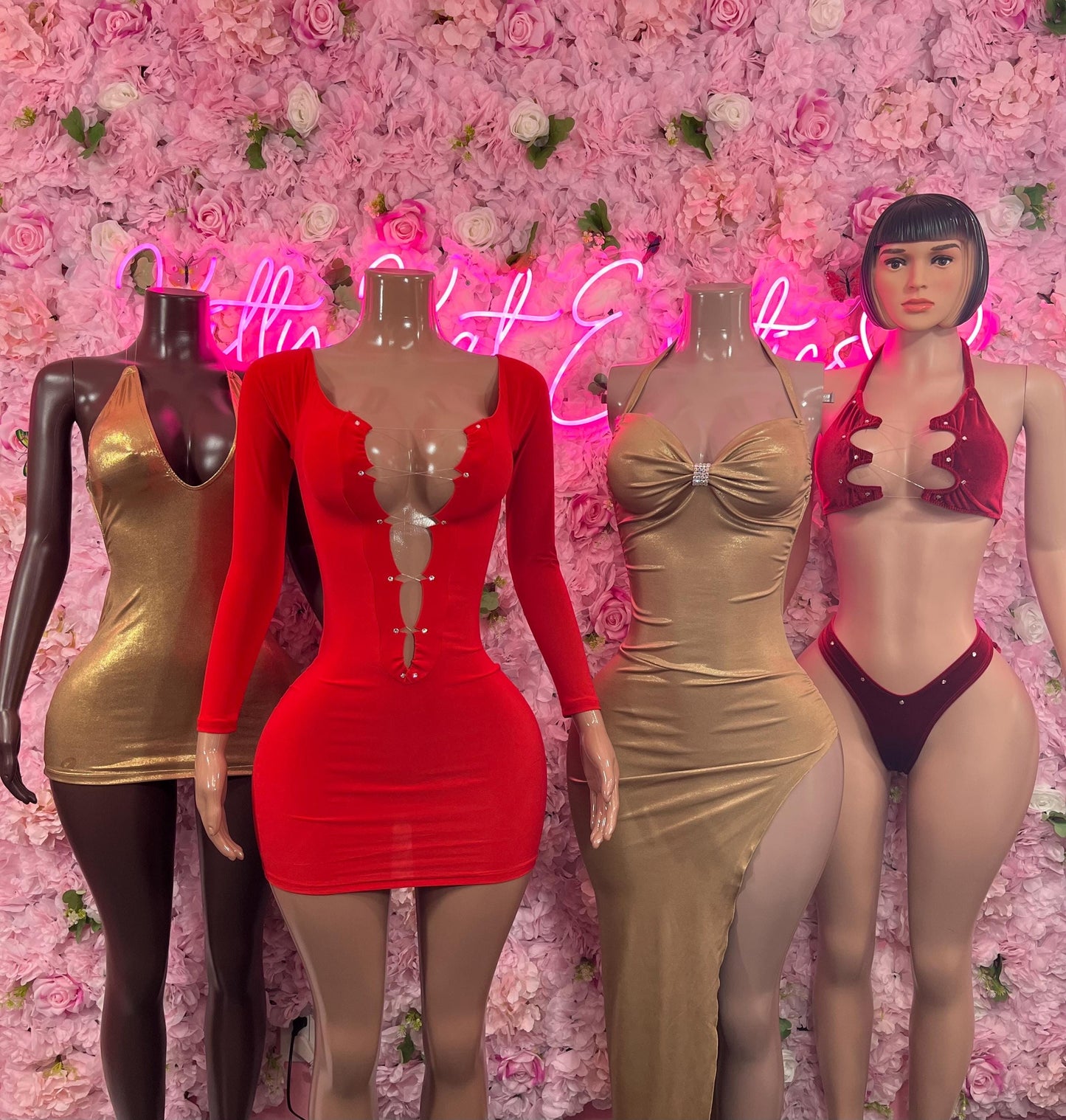 Red Dress-  Exotic Dancewear  Elegant and Sexy Evening Dress for Performers, Events, or Special Occasions Womens Clothing