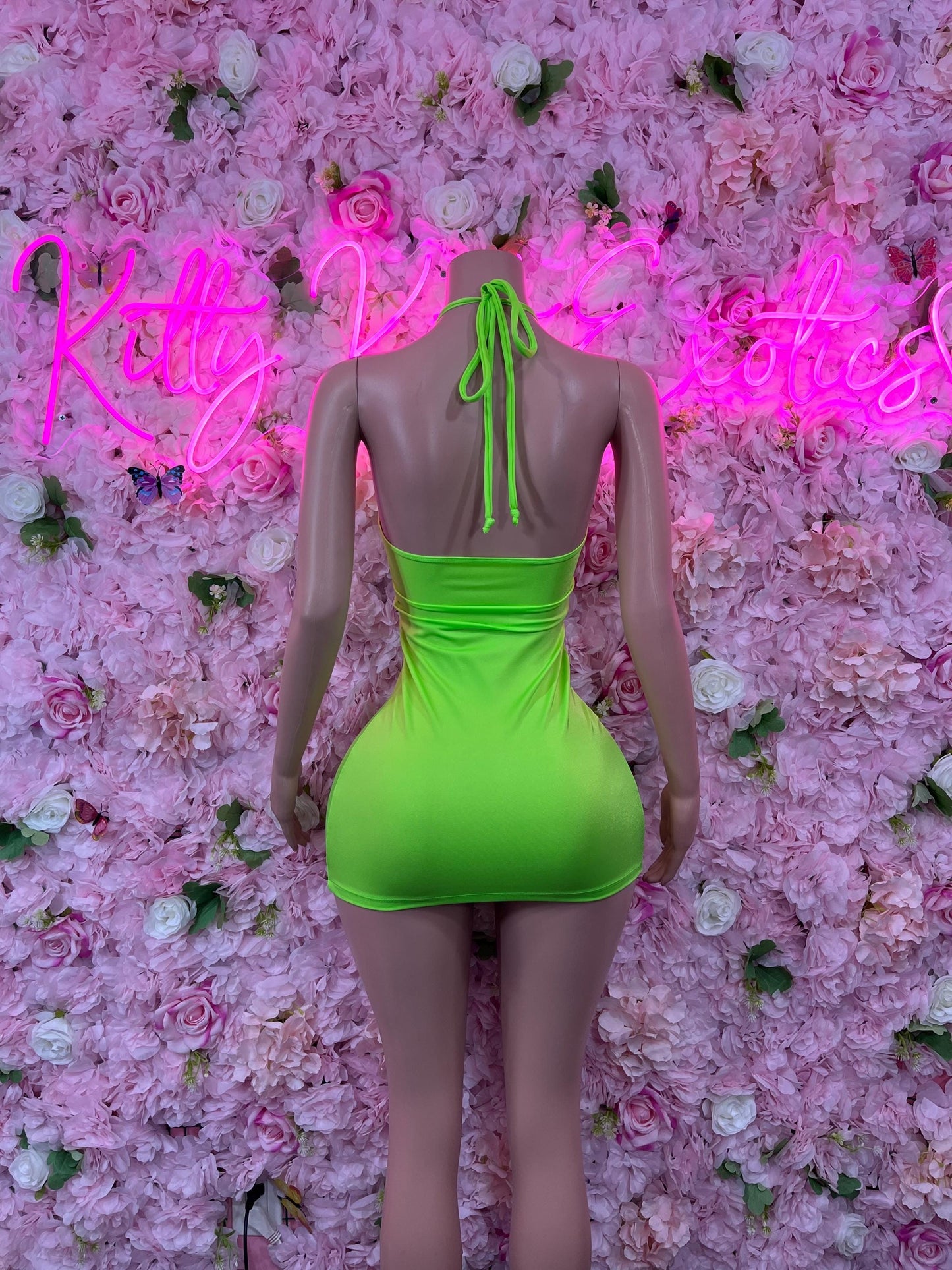 Dress Neon Green  Exotic Dancewear for Performers, Raves, or Night Out | Bottle girl Outfits Womens Clothing