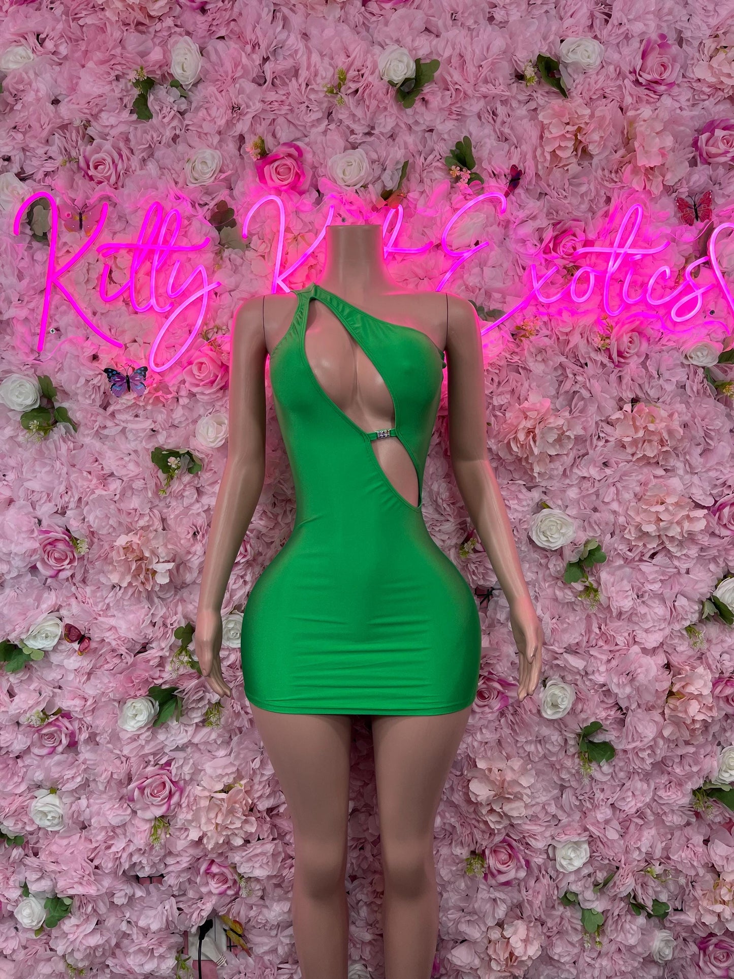 New YearsDress Green  Exotic Dancewear for Performers, Raves, or Night Out | Bottle girl Outfits Womens Clothing