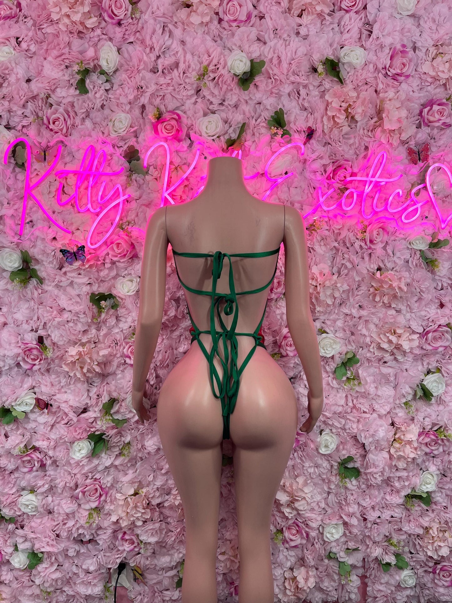 Christmas Sexy Santa  Costume - One Piece Holiday Outfit - Festive Womens Christmas Lingerie - Hat Included Christmas