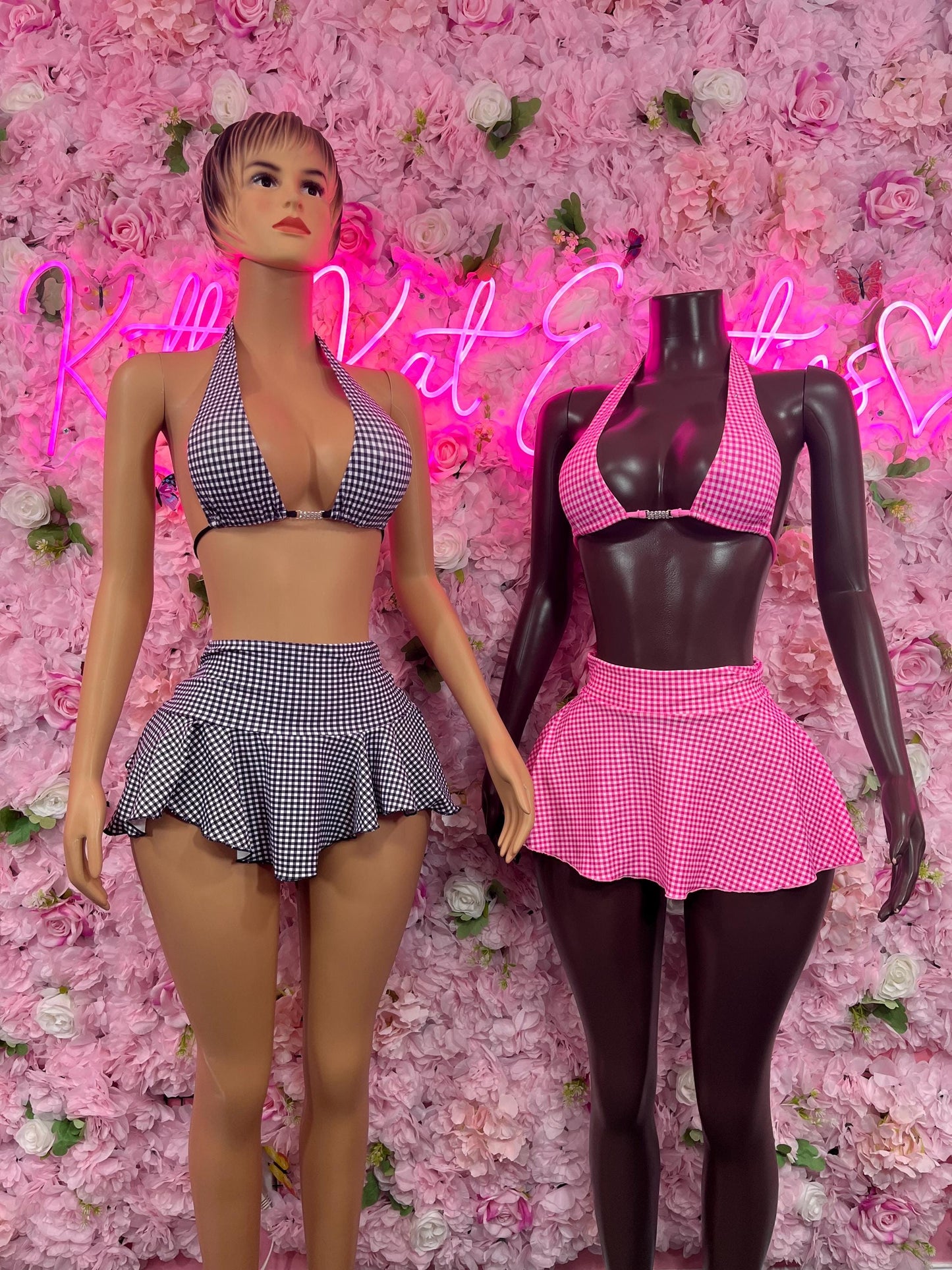 Two Piece Skirt Black - Exotic Dancewear  Elegant and Sexy Evening Dress for Performers, Events, or Special Occasions