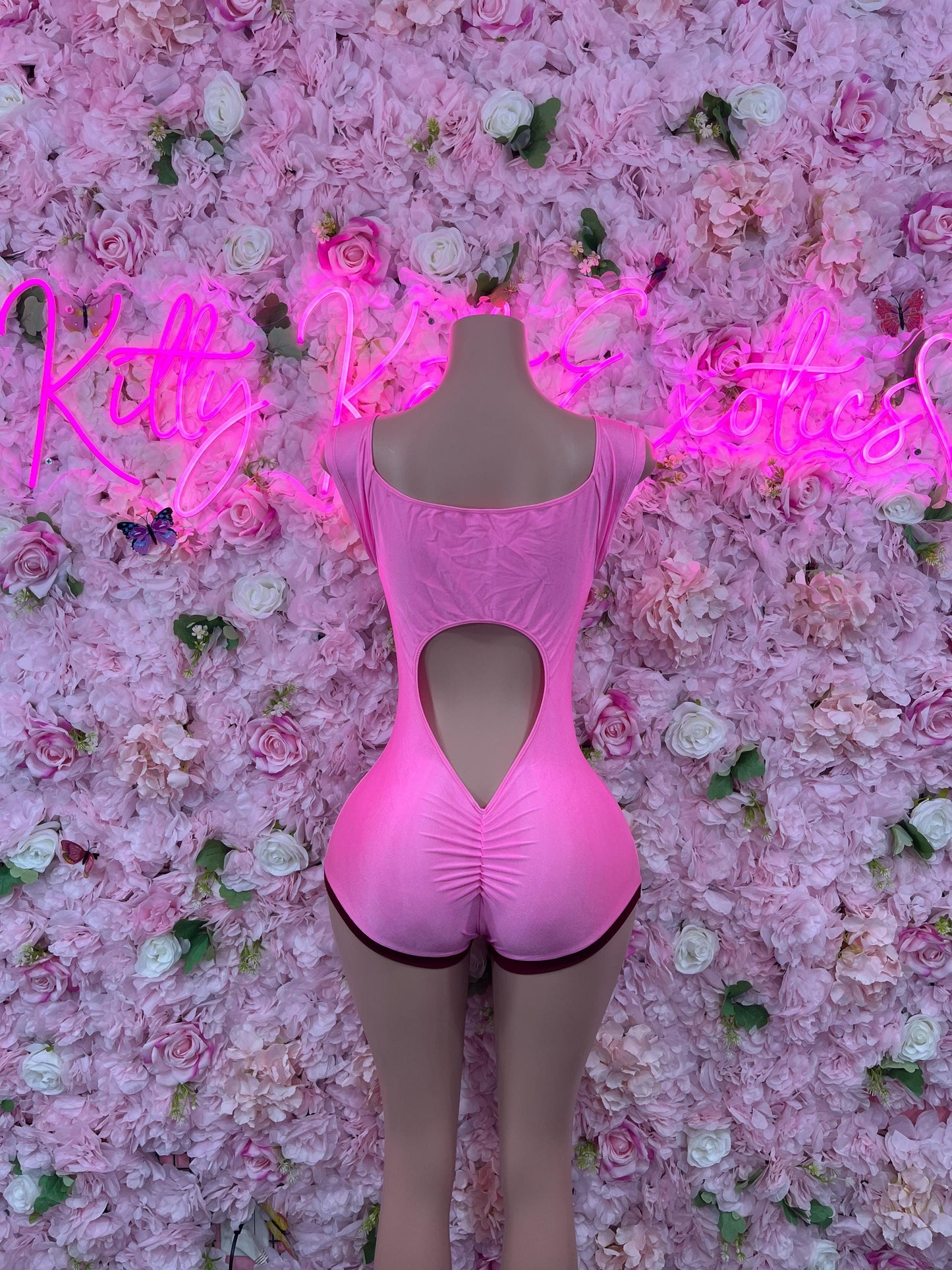 Bottlegirl One-Piece Pink  Bodysuit  Exotic Dancewear for Performers, Raves, or Night Out | Bottle girl Outfits
